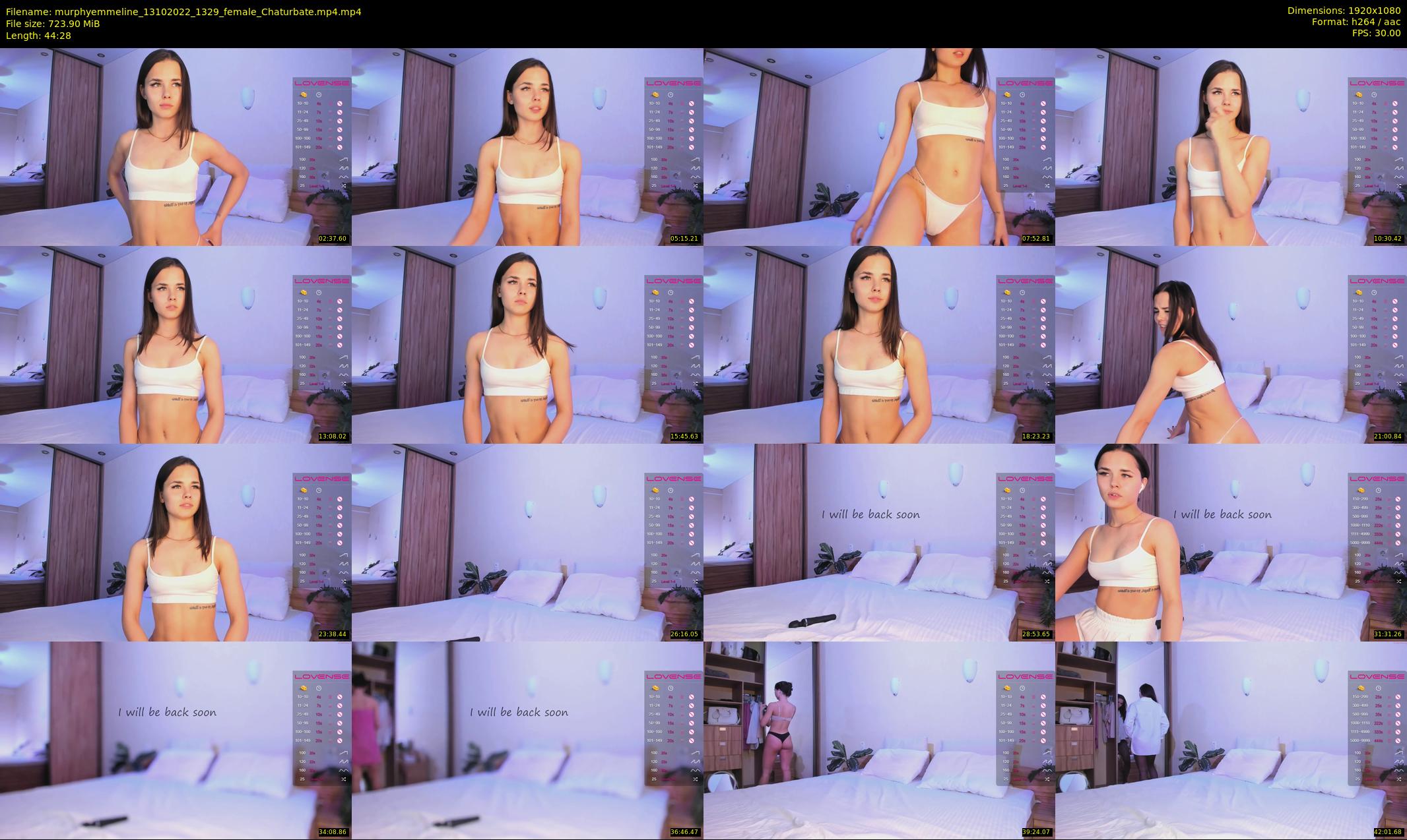 murphyemmeline — 45 minute Chaturbate female cam show recording, 1080p, Oct 13, 2022