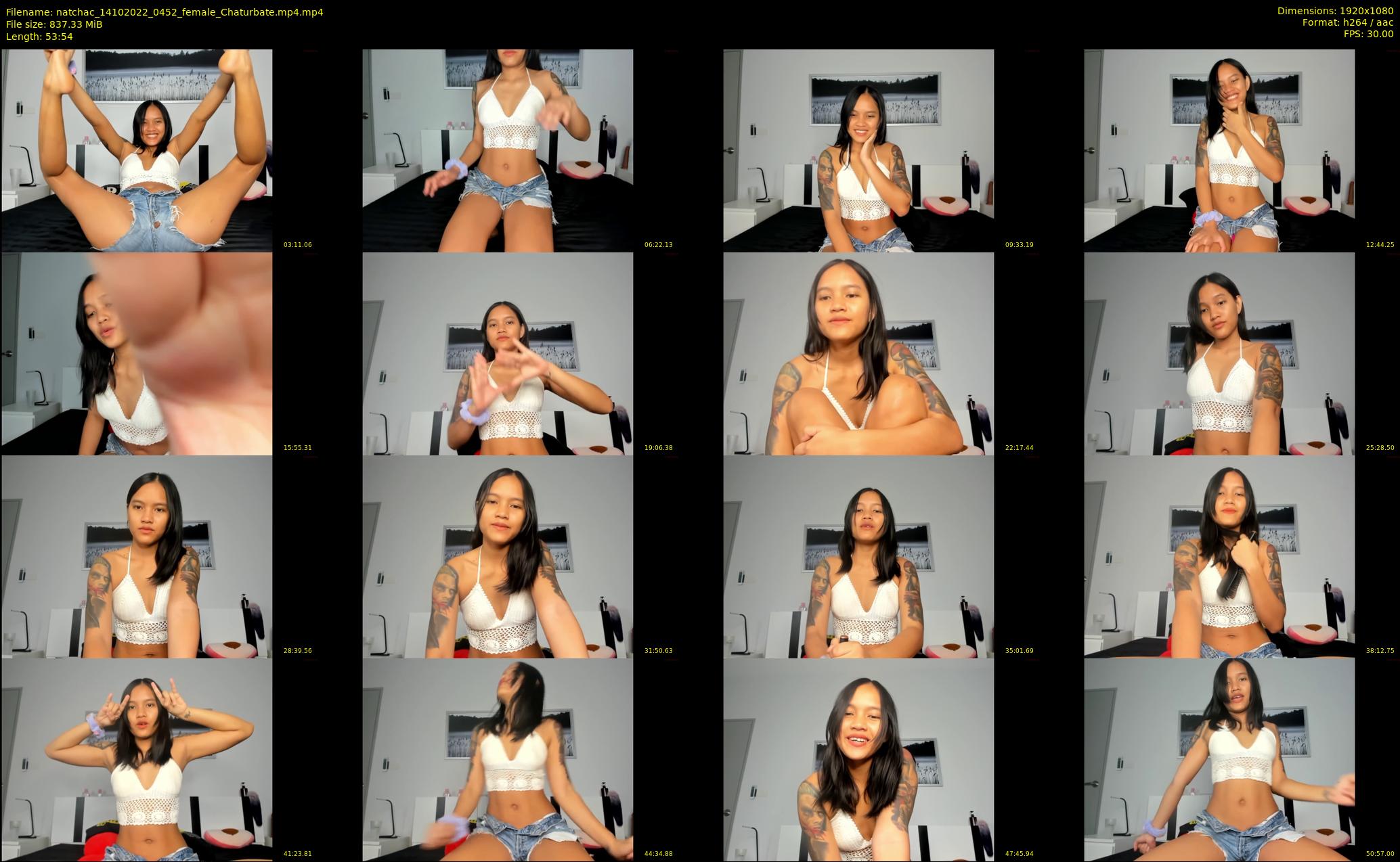 natchac — 54 minute Chaturbate female cam show recording, 1080p, Oct 14, 2022