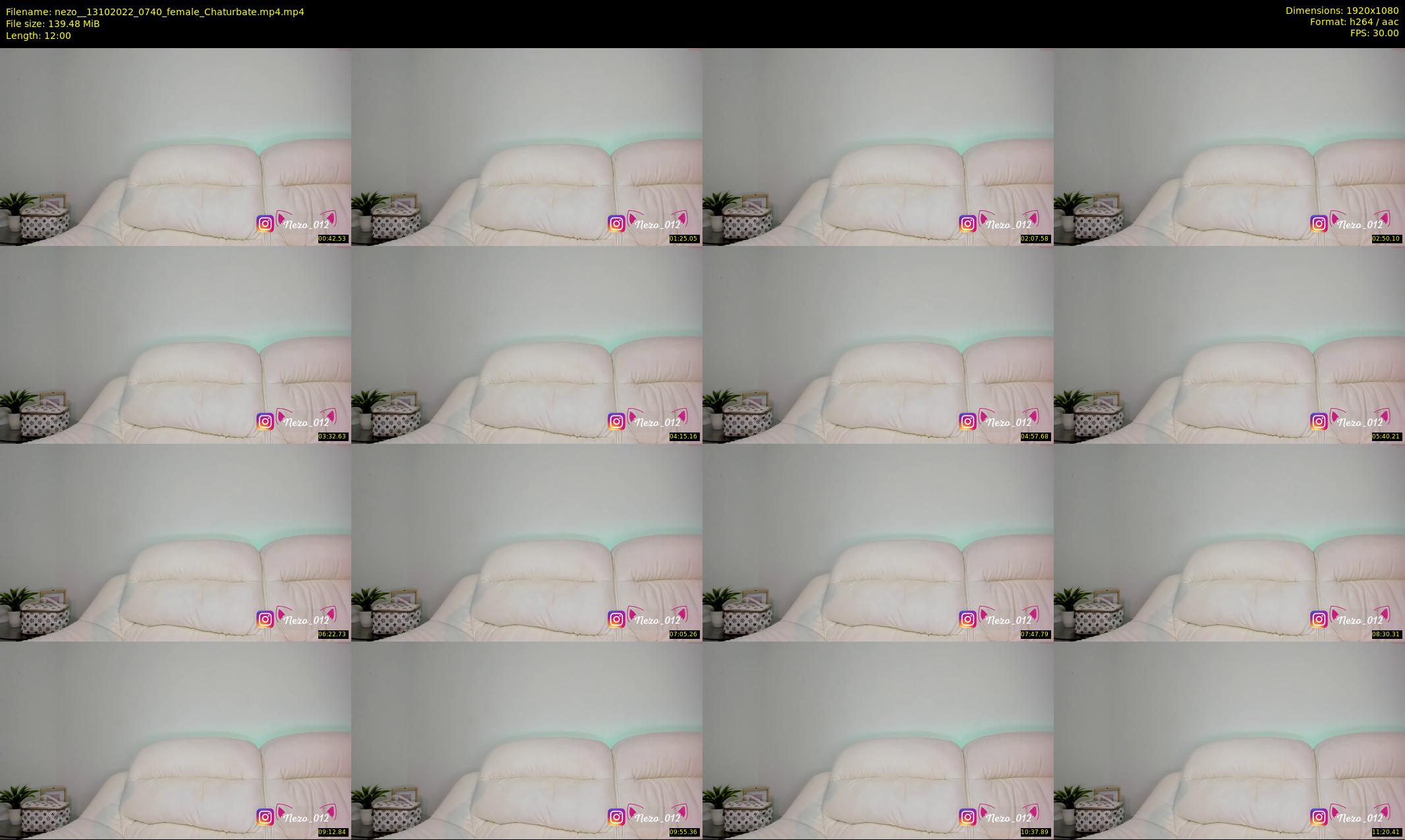 nezo_ — 12 minute Chaturbate female cam show recording, 1080p, Oct 13, 2022
