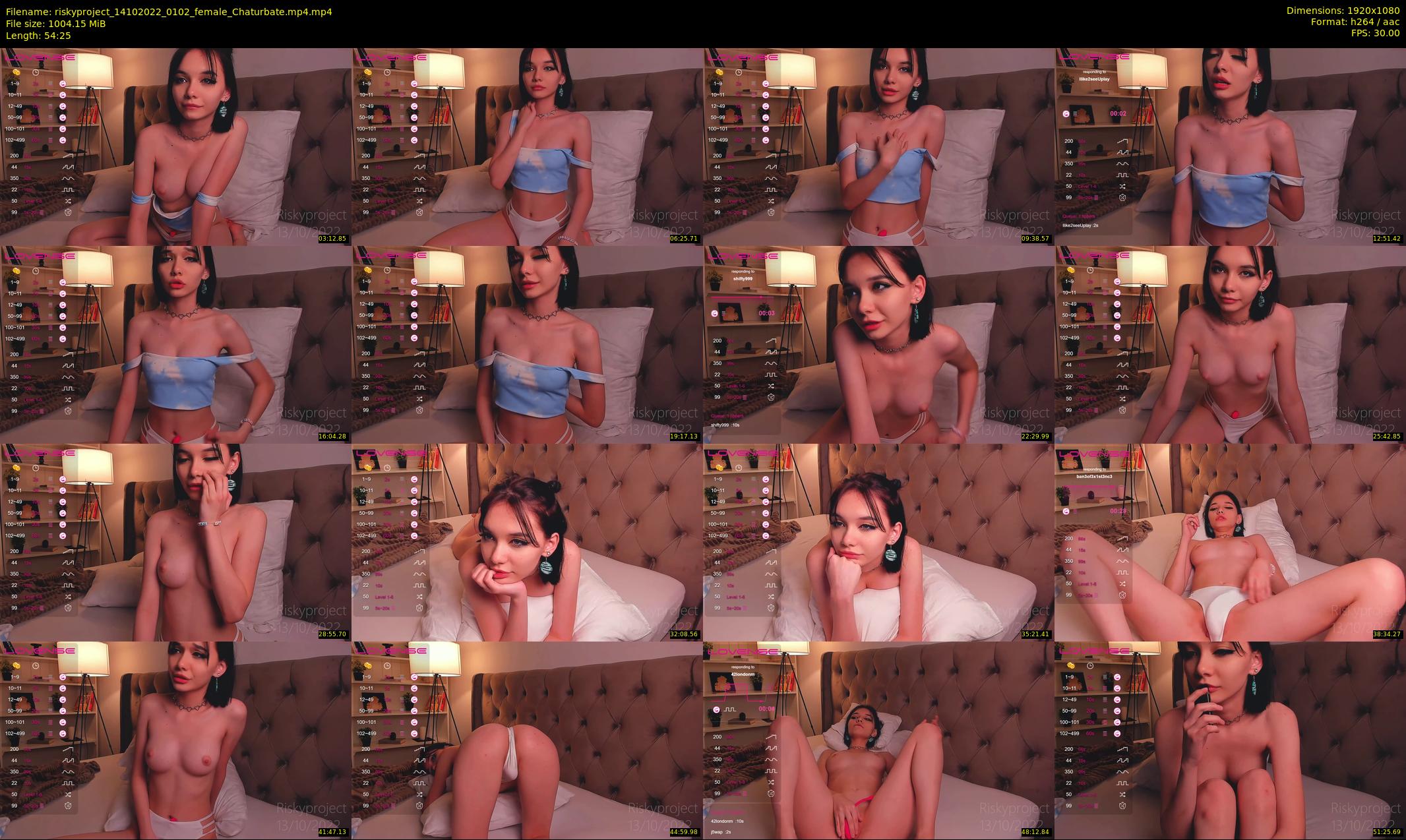 riskyproject — 55 minute Chaturbate couple cam show recording, 1080p, Oct 14, 2022