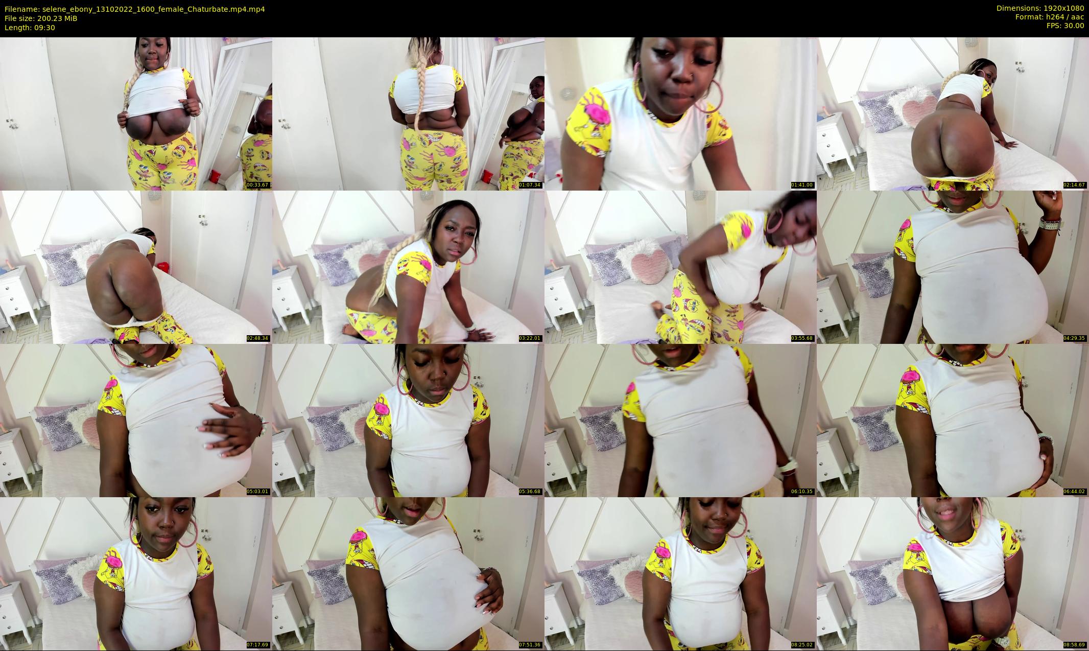 selene_ebony — 10 minute Chaturbate female cam show recording, 1080p, Oct 13, 2022