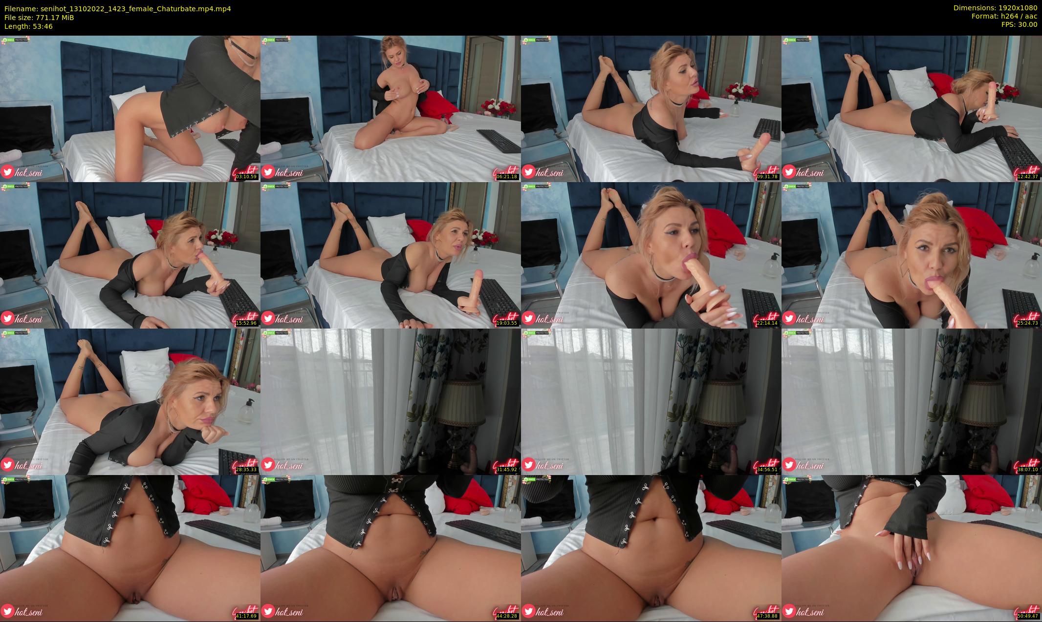 senihot — 54 minute Chaturbate female cam show recording, 1080p, Oct 13, 2022