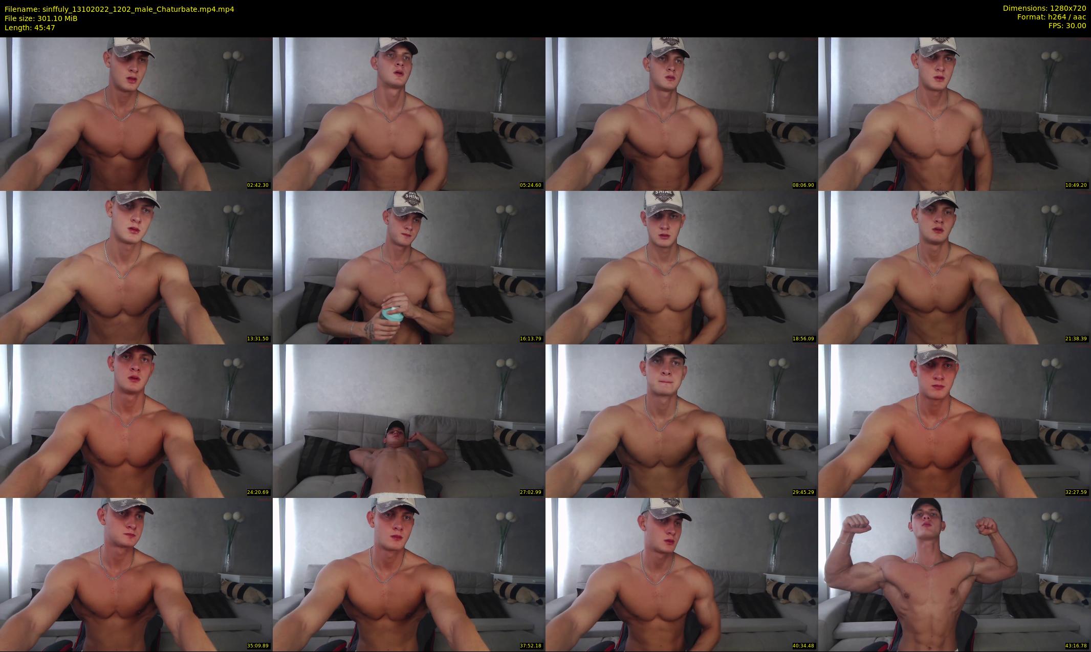 sinffuly — 46 minute Chaturbate male cam show recording, 720p, Oct 13, 2022