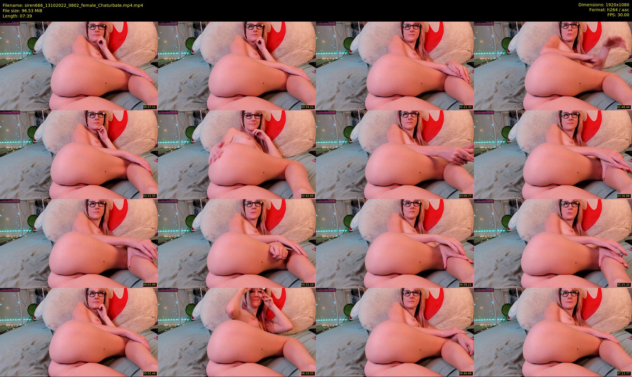 siren666 — 8 minute Chaturbate female cam show recording, 1080p, Oct 13, 2022