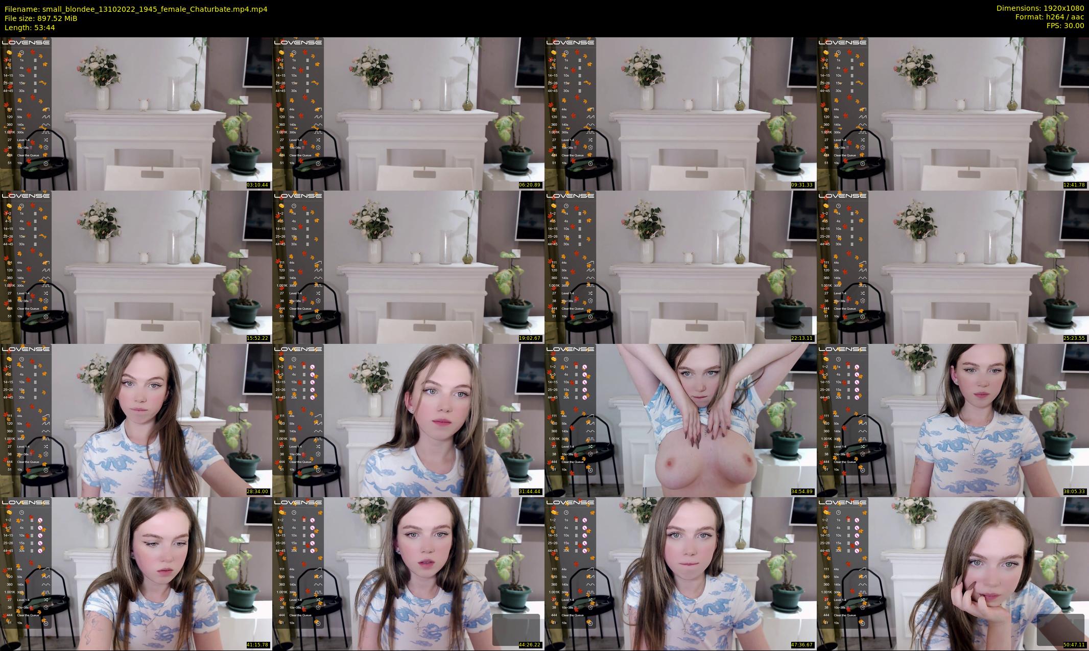 small_blondee — 54 minute Chaturbate female cam show recording, 1080p, Oct 13, 2022