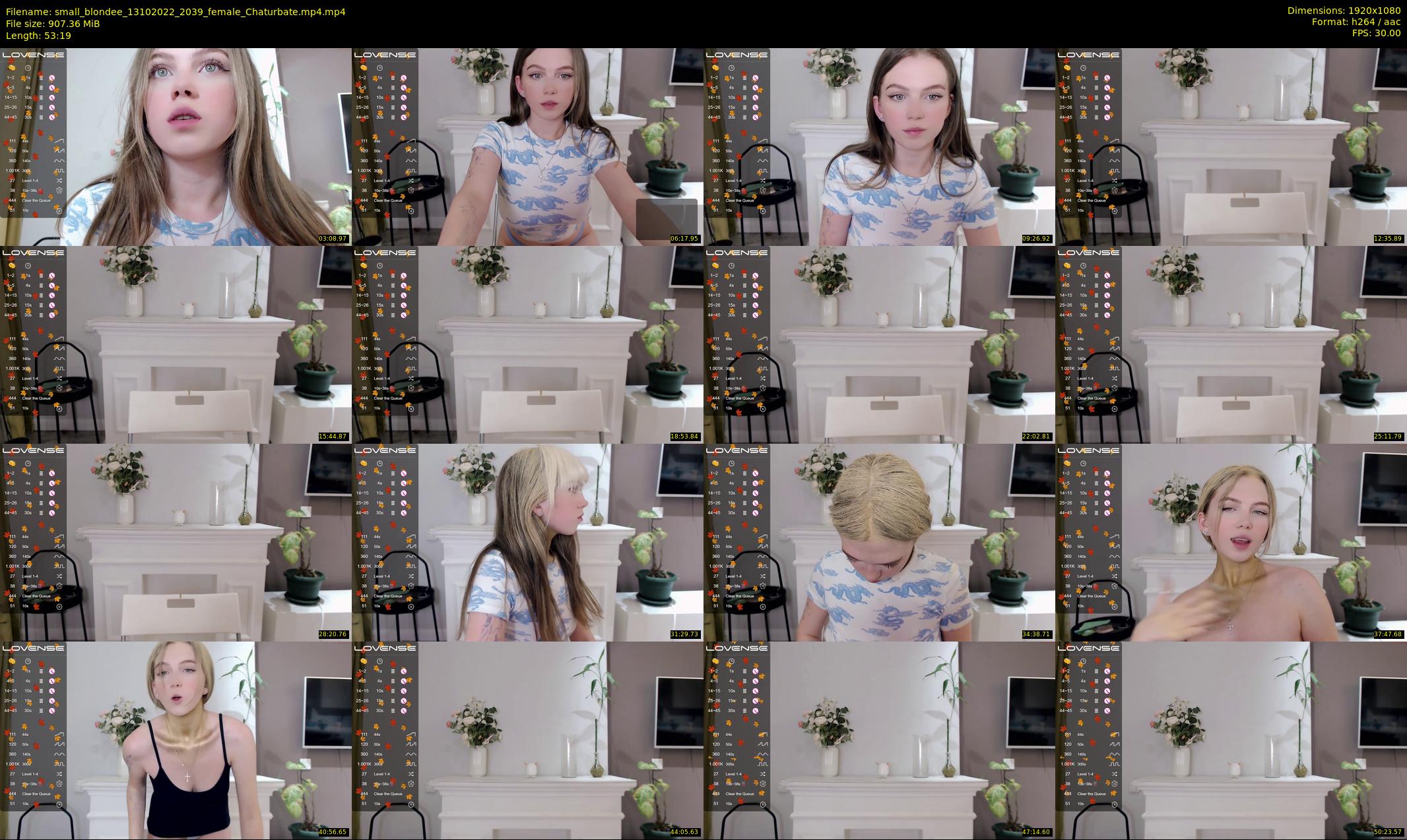 small_blondee — 54 minute Chaturbate female cam show recording, 1080p, Oct 13, 2022