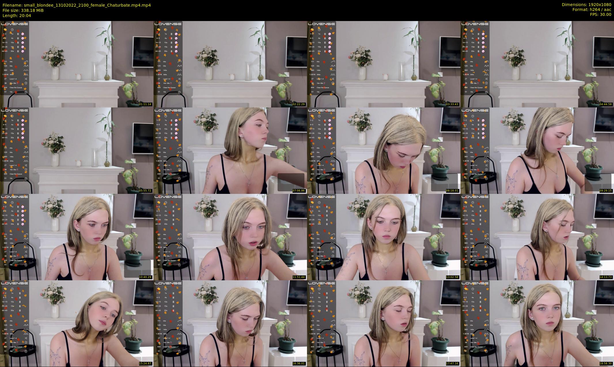 small_blondee — 21 minute Chaturbate female cam show recording, 1080p, Oct 13, 2022