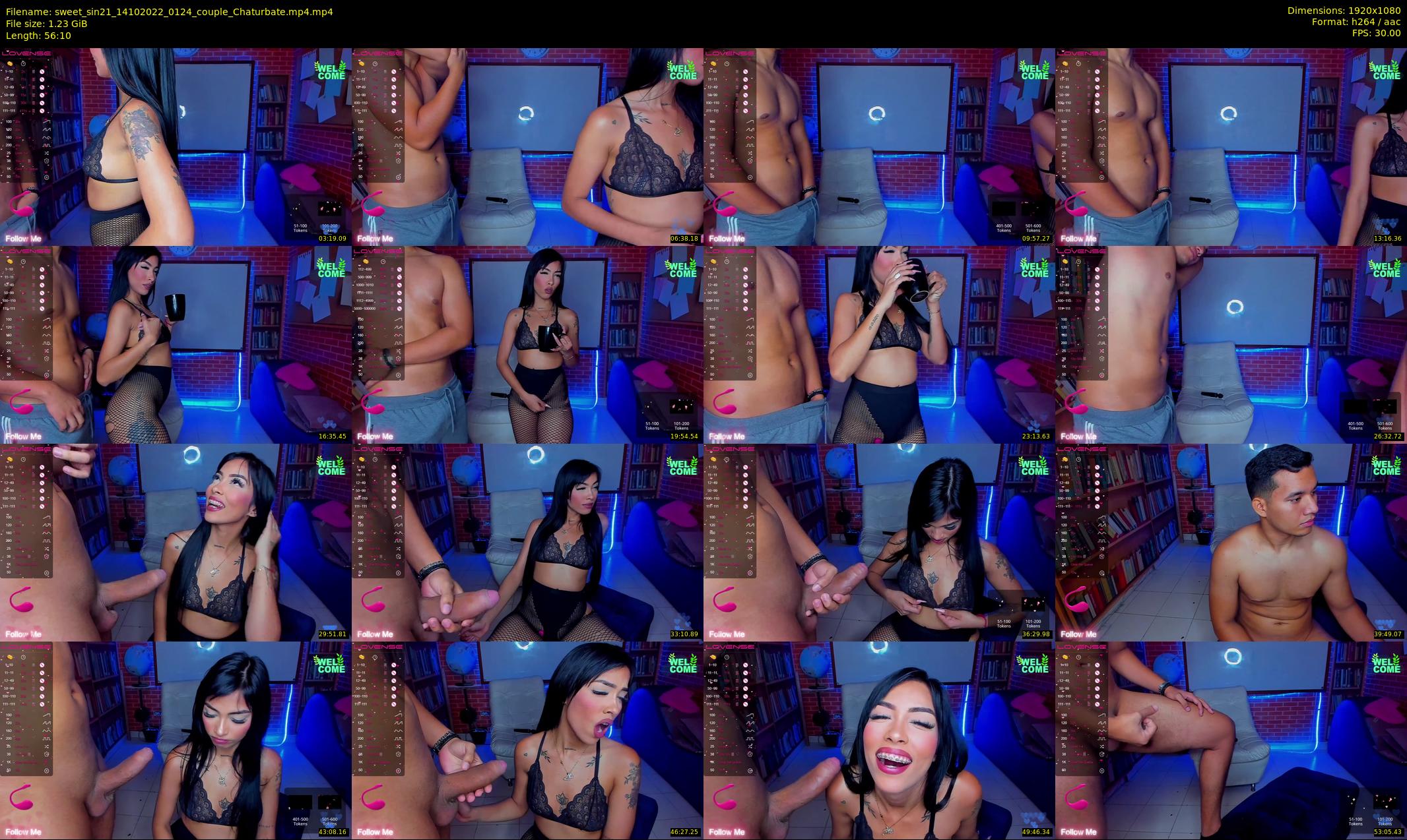sweet_sin21 — 57 minute Chaturbate couple cam show recording, 1080p, Oct 14, 2022