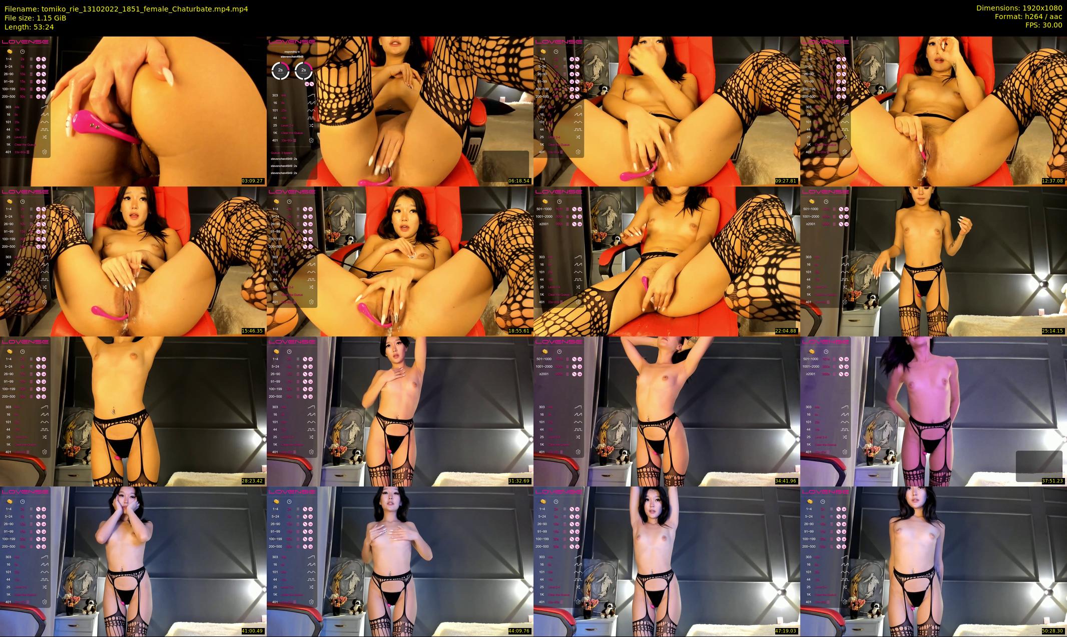 tomiko_rie — 54 minute Chaturbate female cam show recording, 1080p, Oct 13, 2022