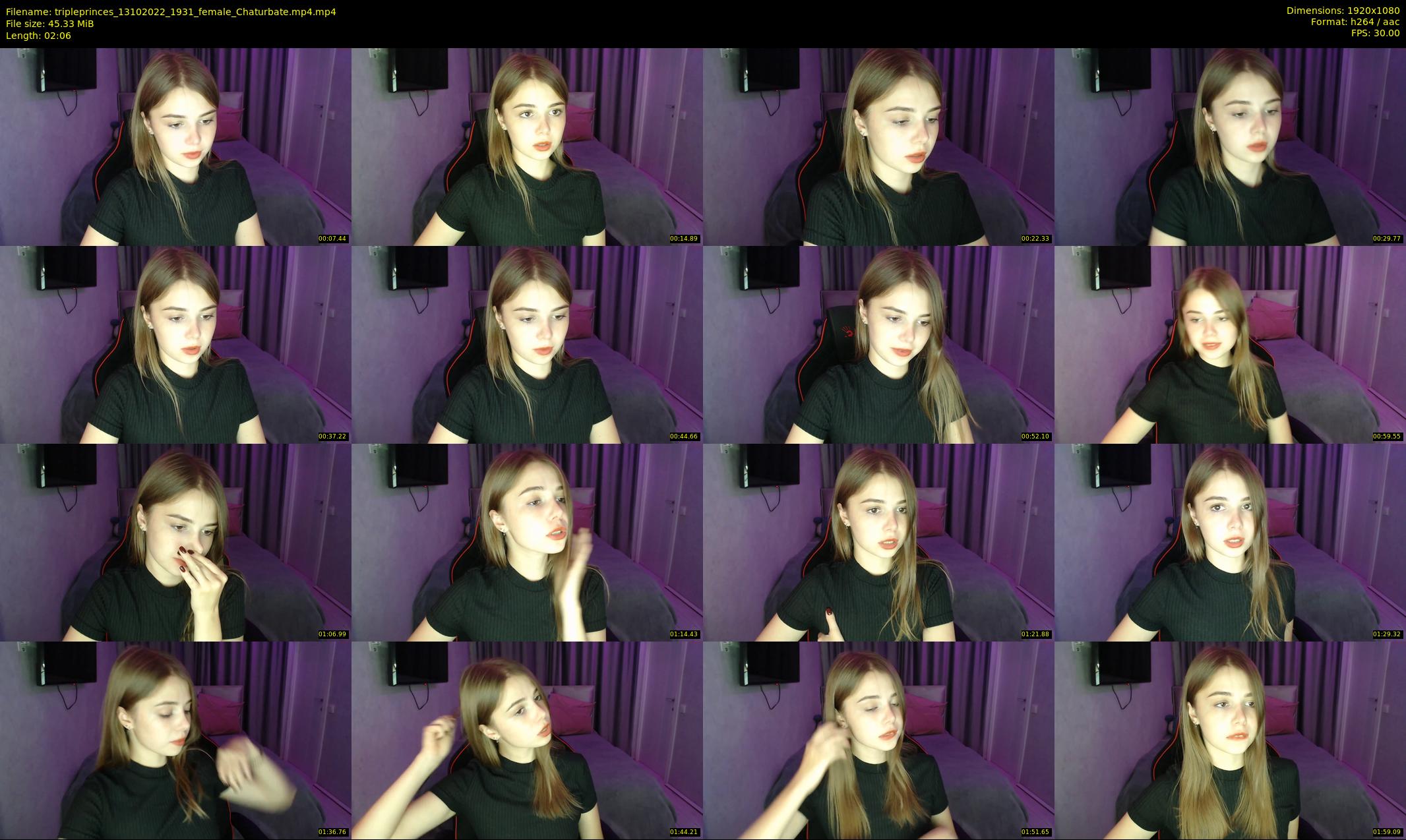 tripleprinces — 3 minute Chaturbate female cam show recording, 1080p, Oct 13, 2022