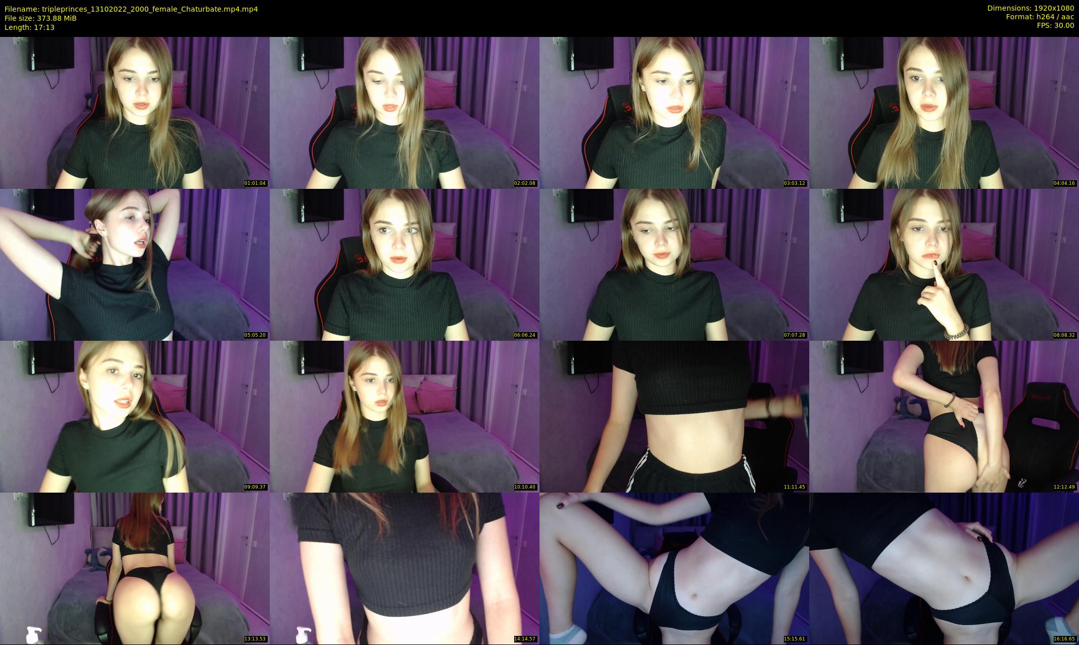 tripleprinces — 18 minute Chaturbate female cam show recording, 1080p, Oct 13, 2022