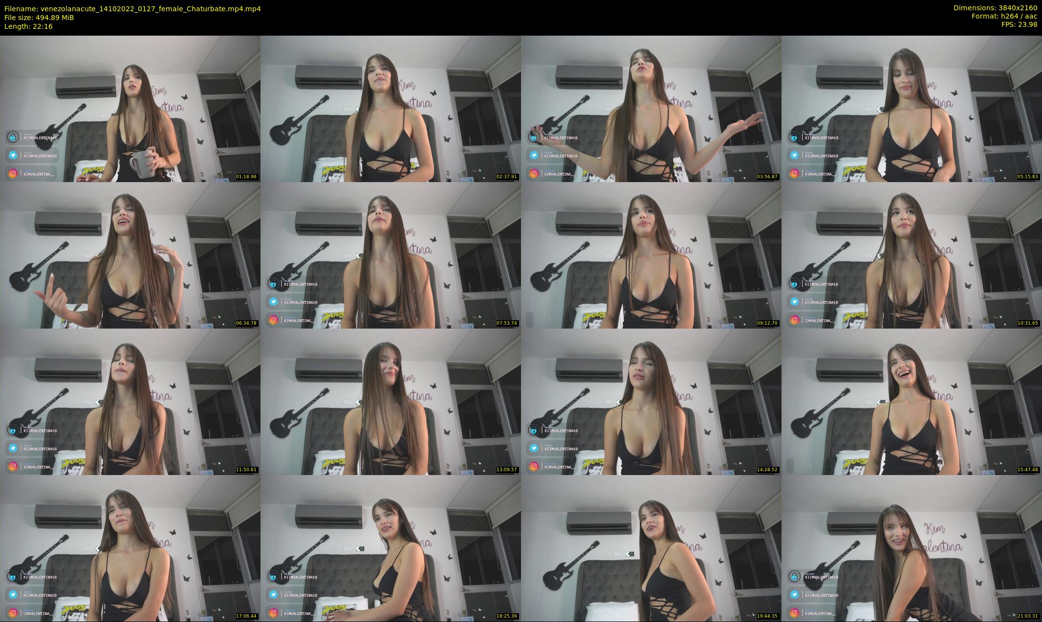 venezolanacute — 23 minute Chaturbate female cam show recording, 4K, Oct 14, 2022