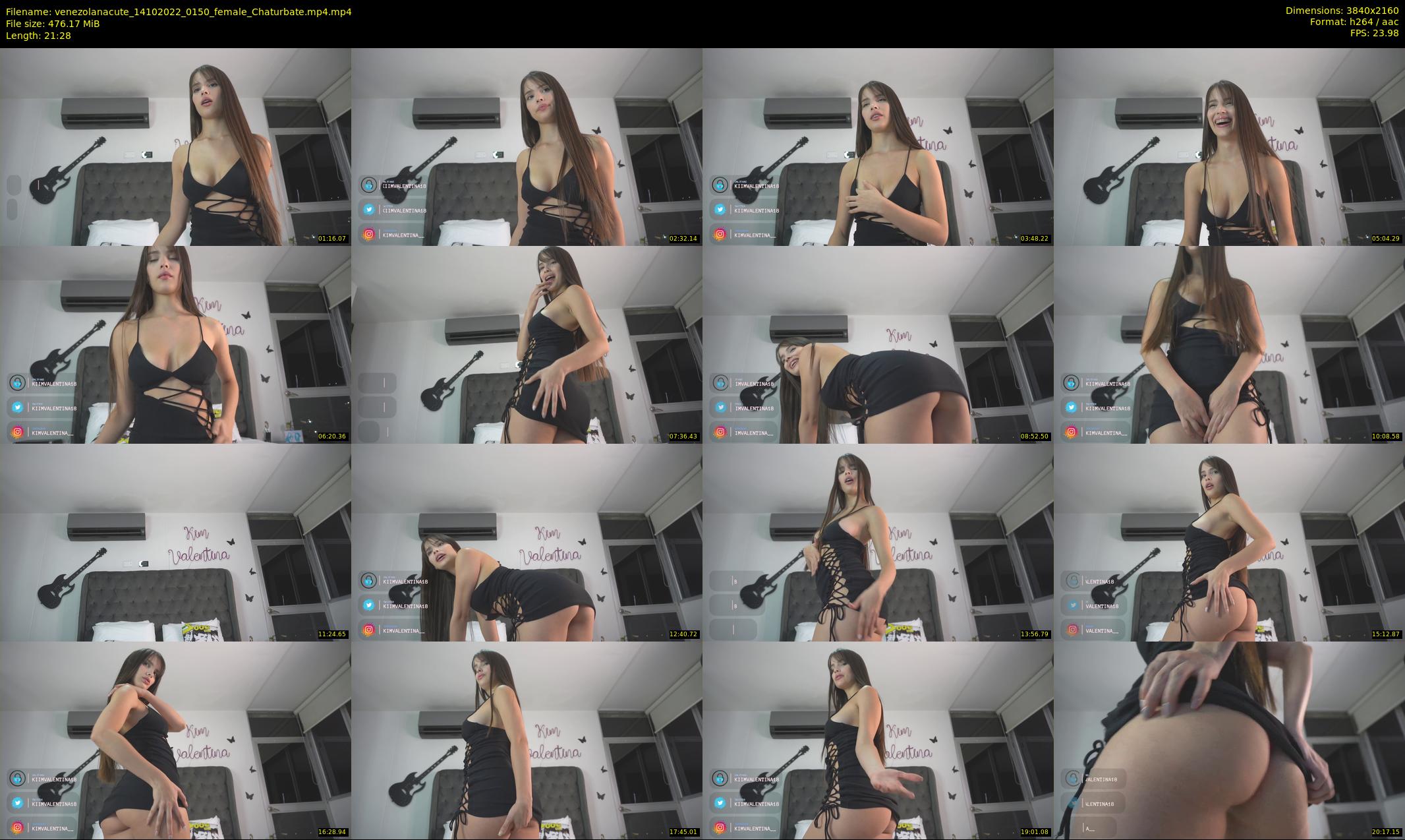 venezolanacute — 22 minute Chaturbate female cam show recording, 4K, Oct 14, 2022