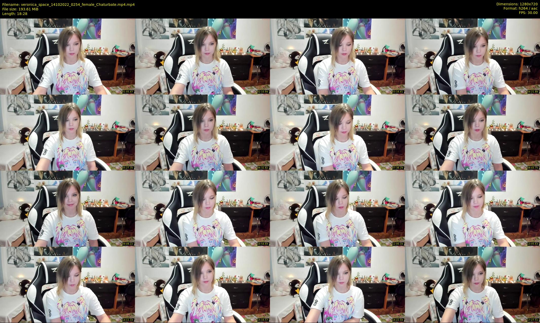 veronica_space — 19 minute Chaturbate female cam show recording, 720p, Oct 14, 2022