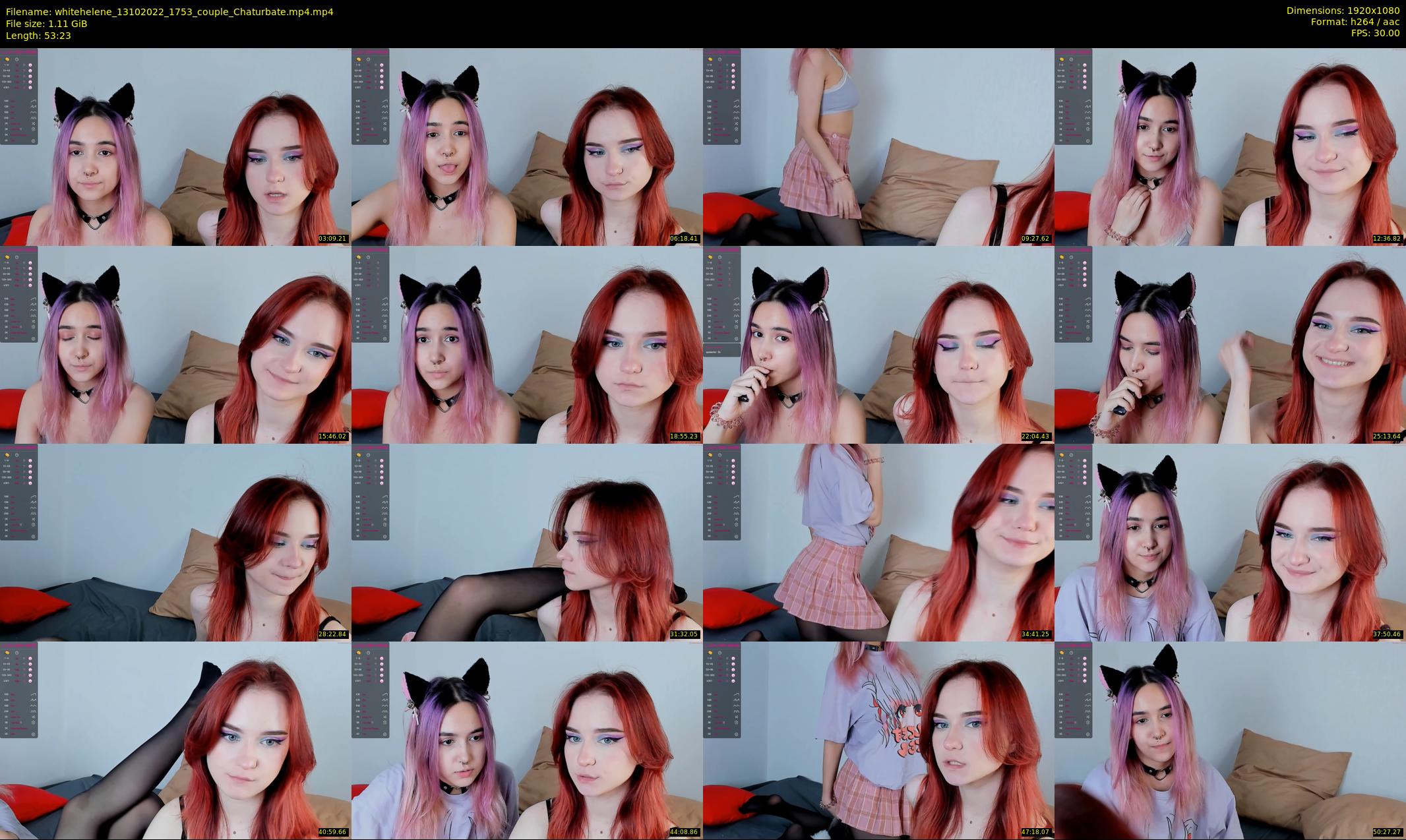 whitehelene — 54 minute Chaturbate female cam show recording, 1080p, Oct 13, 2022