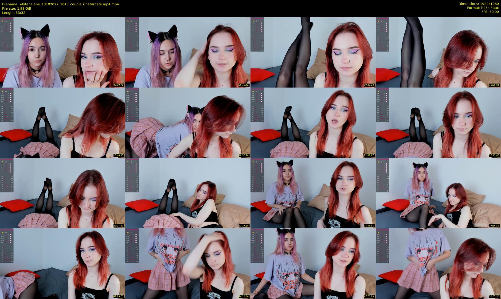 whitehelene — 54 minute Chaturbate female cam show recording, 1080p, Oct 13, 2022