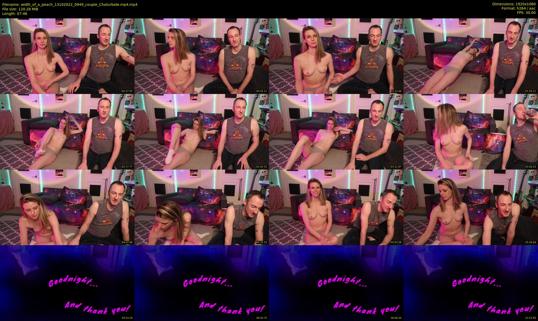 width_of_a_peach — 8 minute Chaturbate couple cam show recording, 1080p, Oct 13, 2022