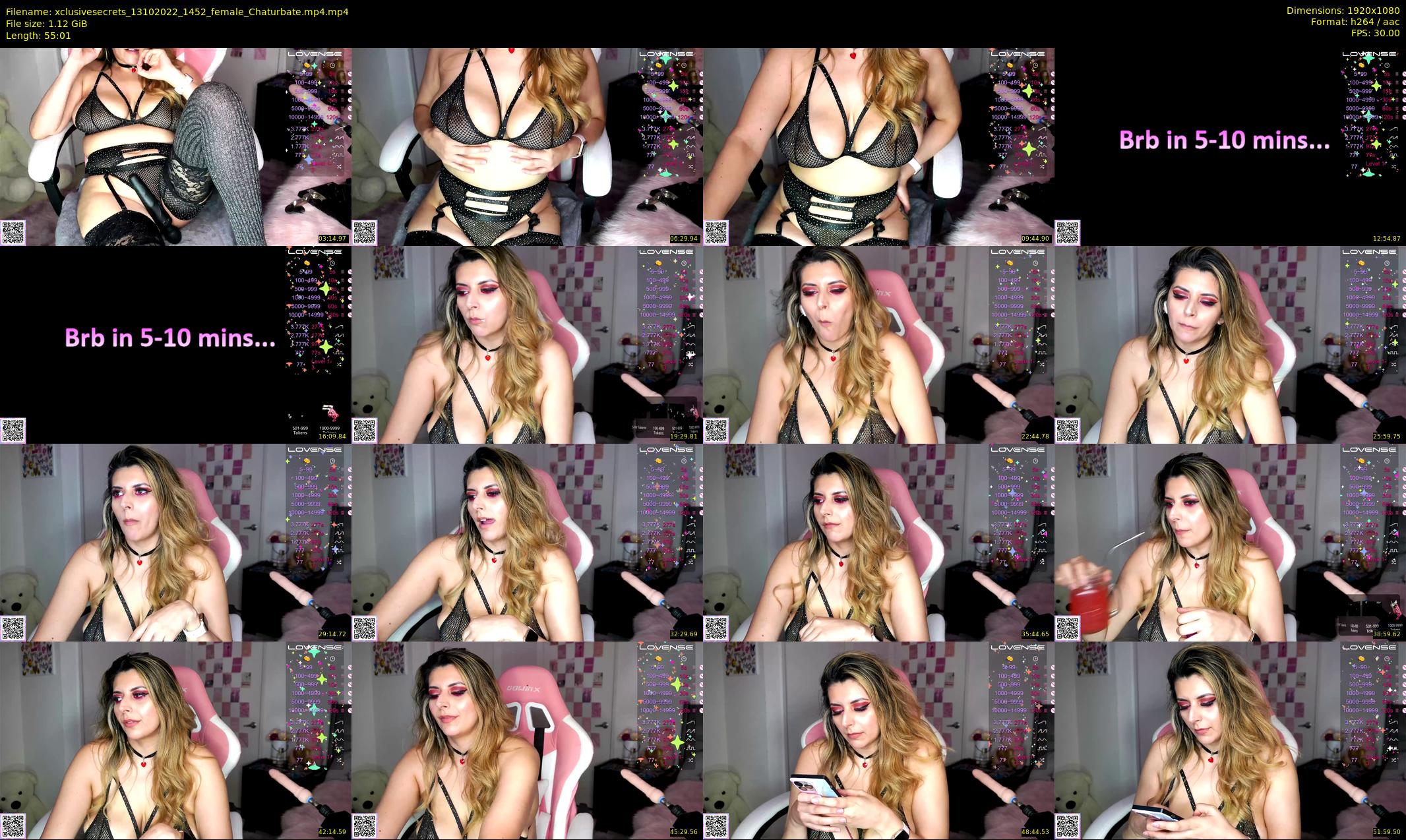 xclusivesecrets — 56 minute Chaturbate female cam show recording, 1080p, Oct 13, 2022