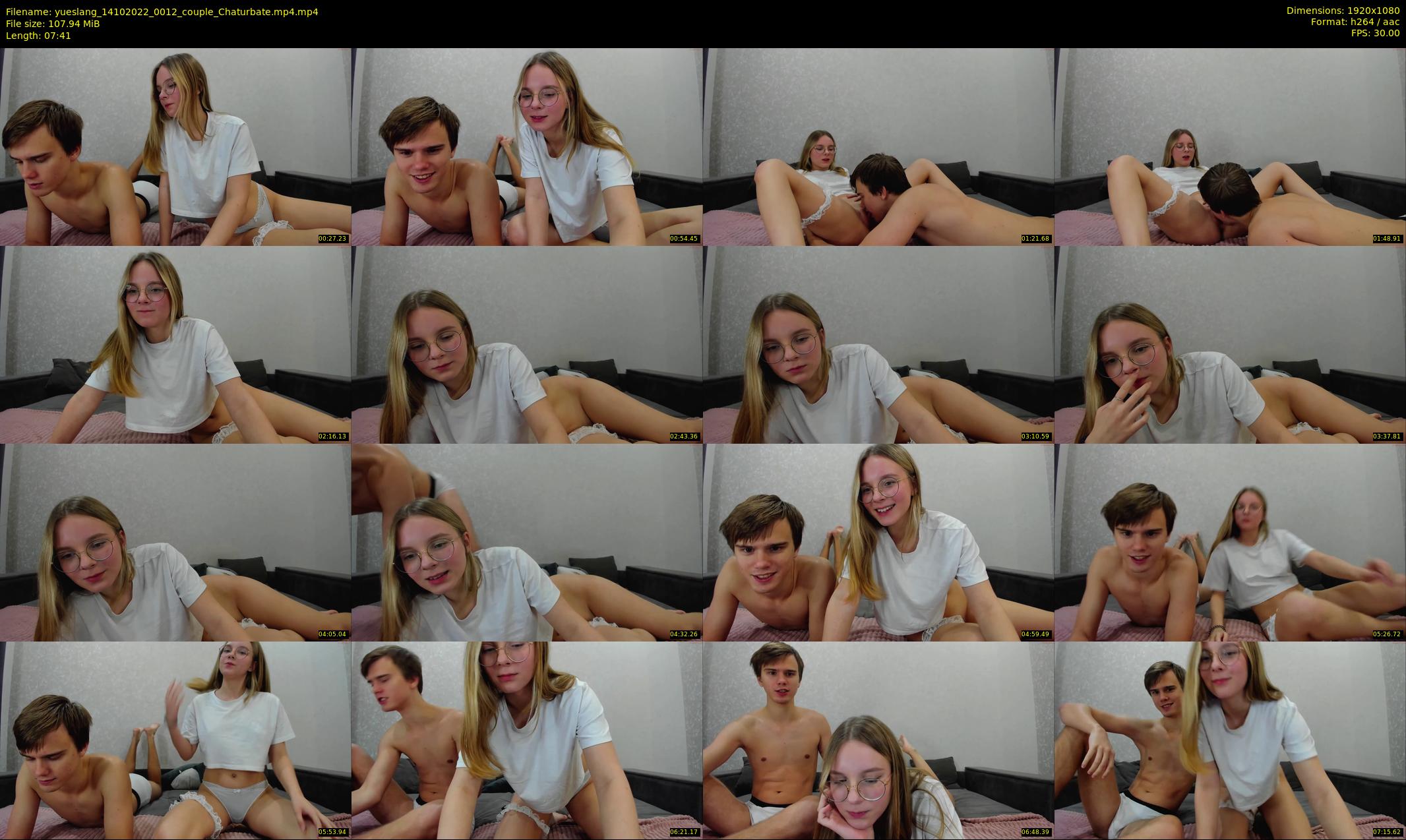 yueslang — 8 minute Chaturbate couple cam show recording, 1080p, Oct 14, 2022