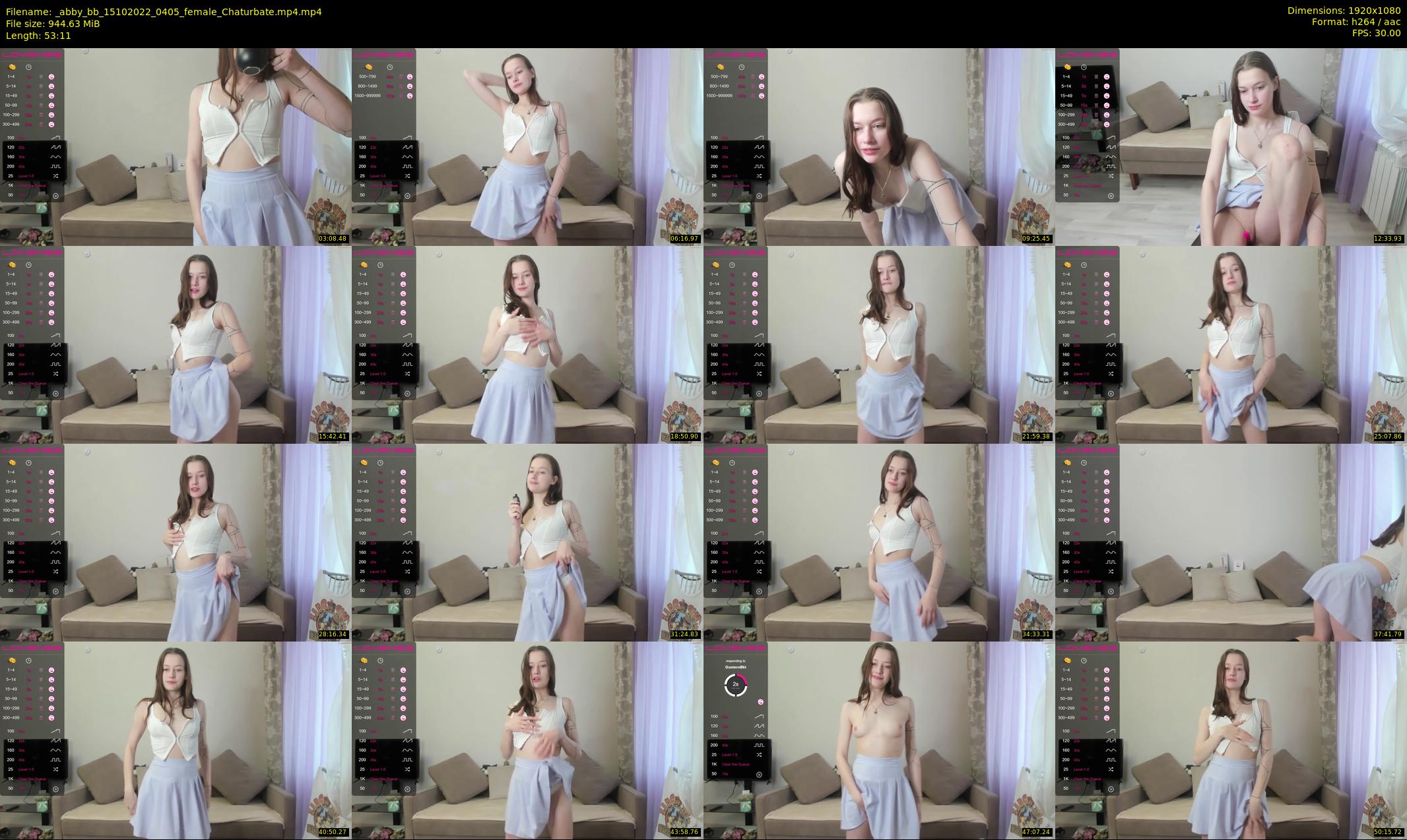 _abby_bb — 54 minute Chaturbate female cam show recording, 1080p, Oct 15, 2022