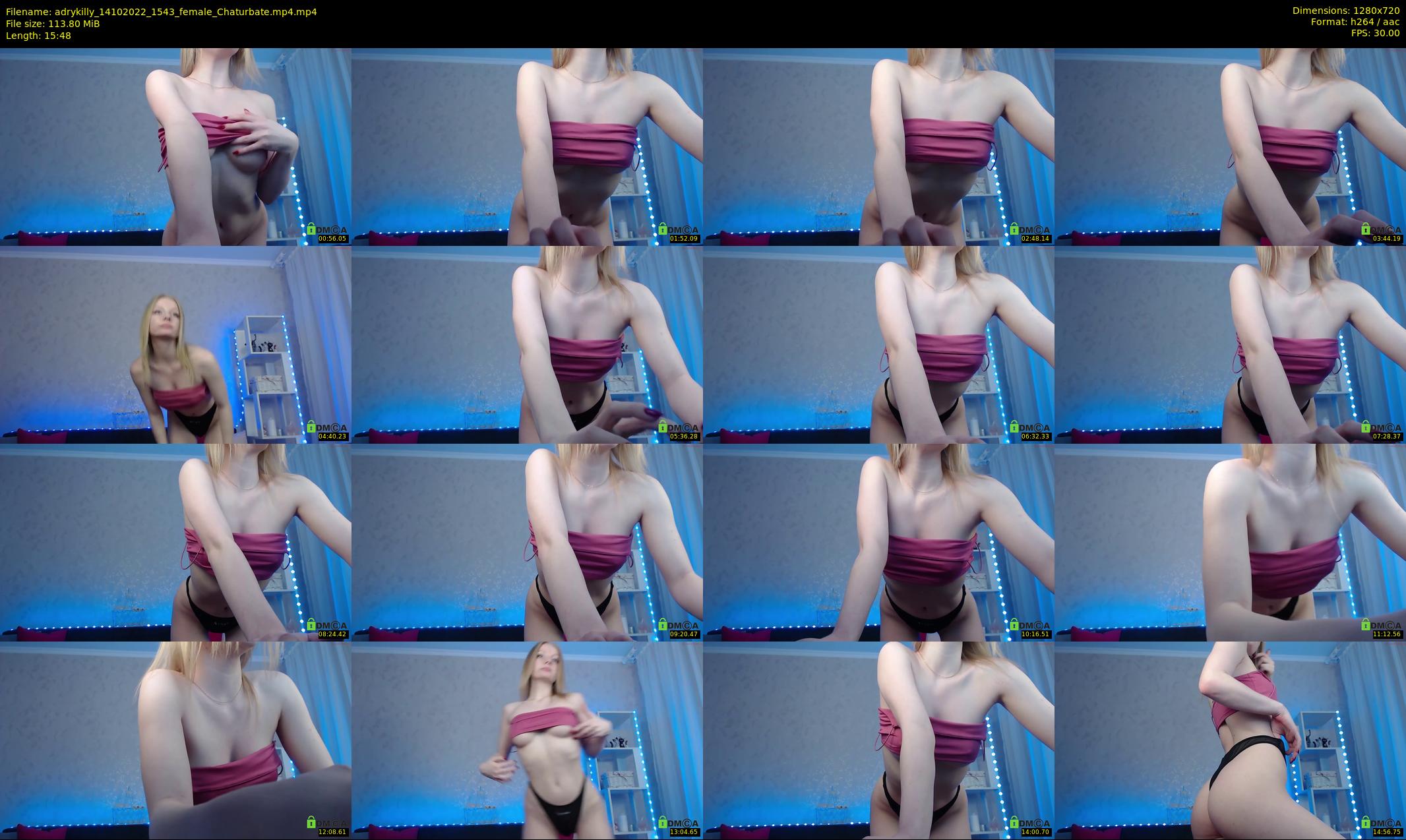 adrykilly — 16 minute Chaturbate female cam show recording, 720p, Oct 14, 2022