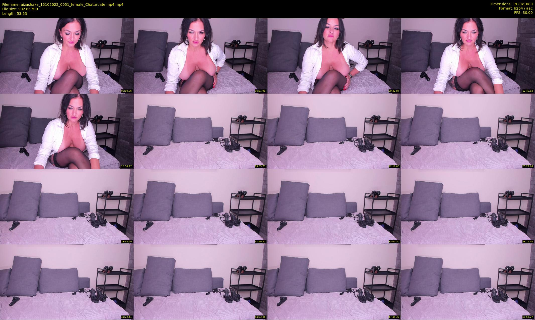 aizashake — 54 minute Chaturbate female cam show recording, 1080p, Oct 15, 2022