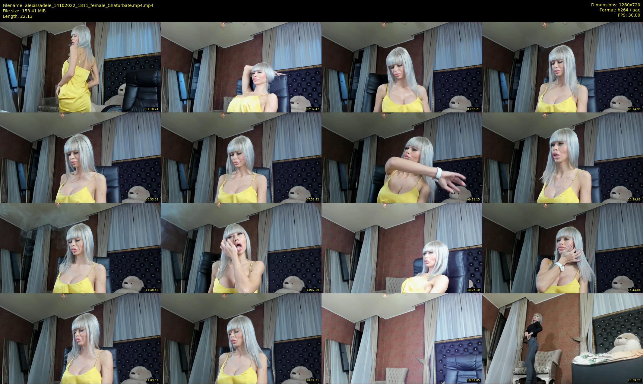 alexissadele — 23 minute Chaturbate female cam show recording, 720p, Oct 14, 2022