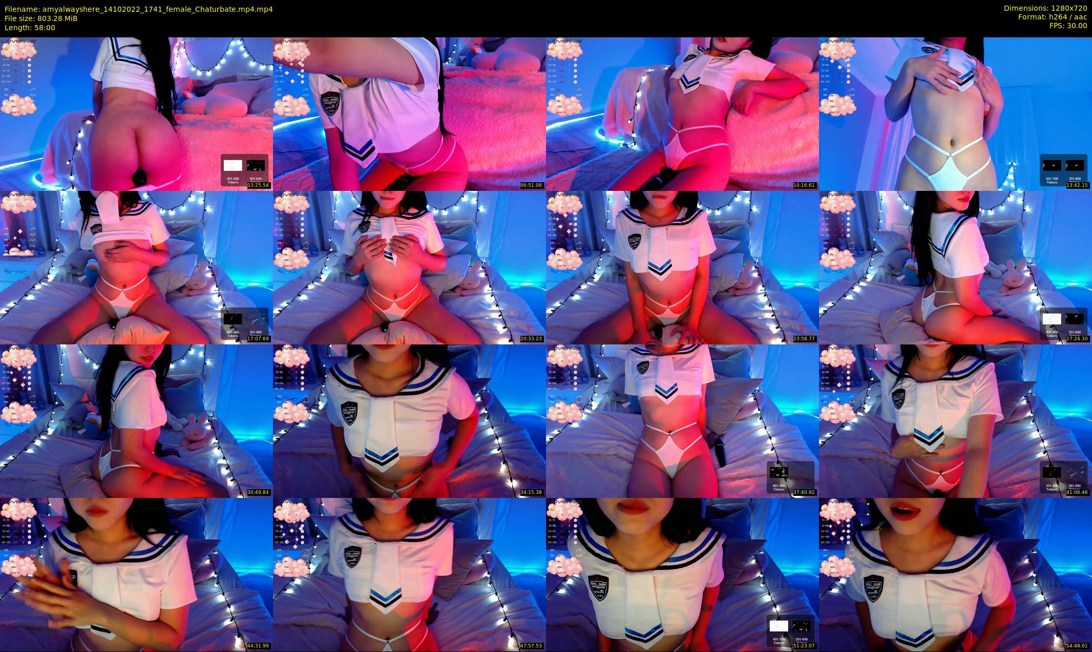 amyalwayshere — 58 minute Chaturbate female cam show recording, 720p, Oct 14, 2022