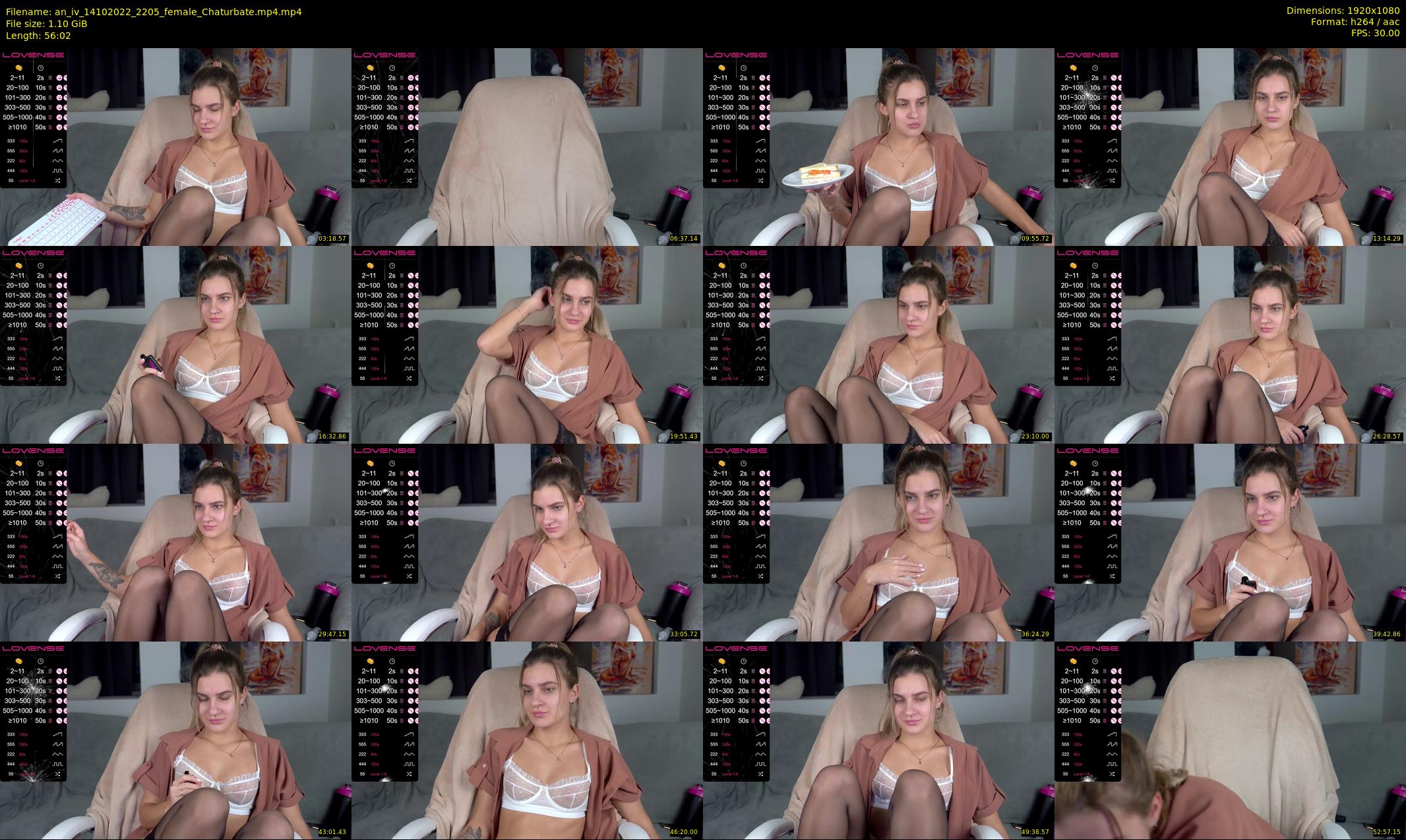 an_iv — 57 minute Chaturbate female cam show recording, 1080p, Oct 14, 2022