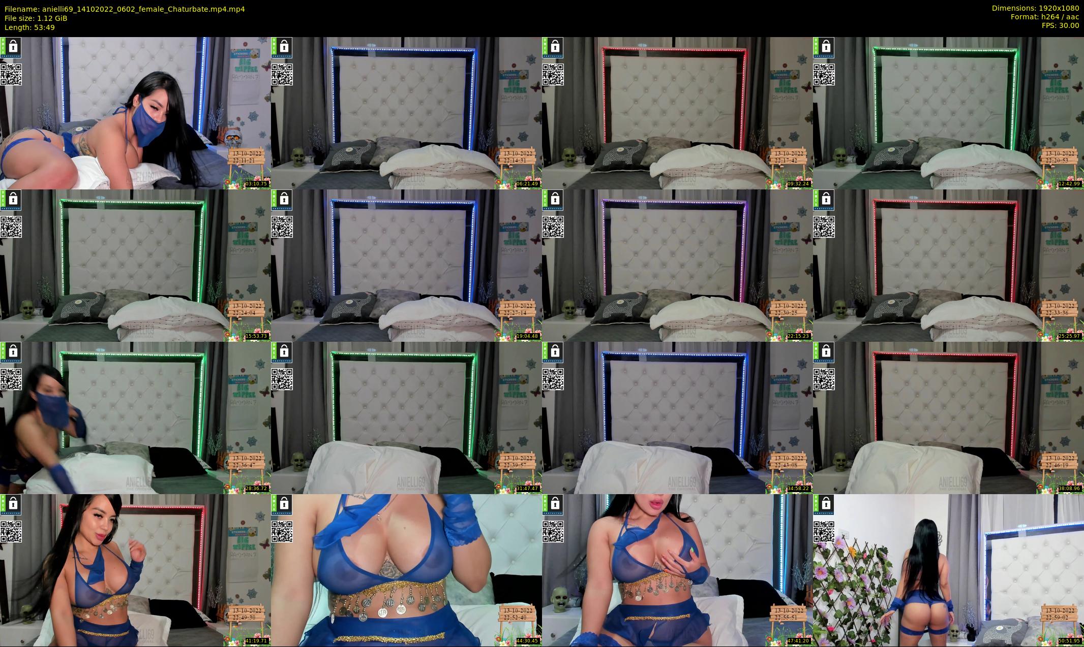 anielli69 — 54 minute Chaturbate female cam show recording, 1080p, Oct 14, 2022