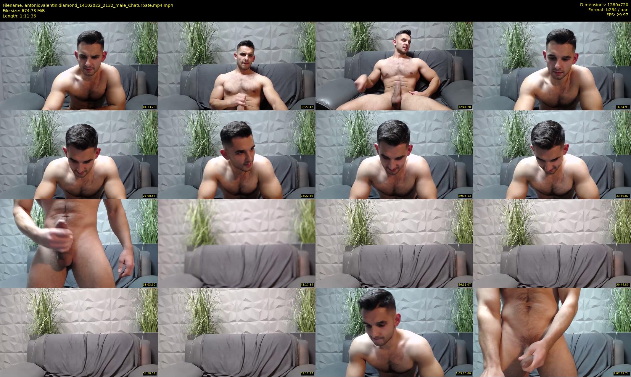 antoniovalentinidiamond — 72 minute Chaturbate male cam show recording, 720p, Oct 14, 2022