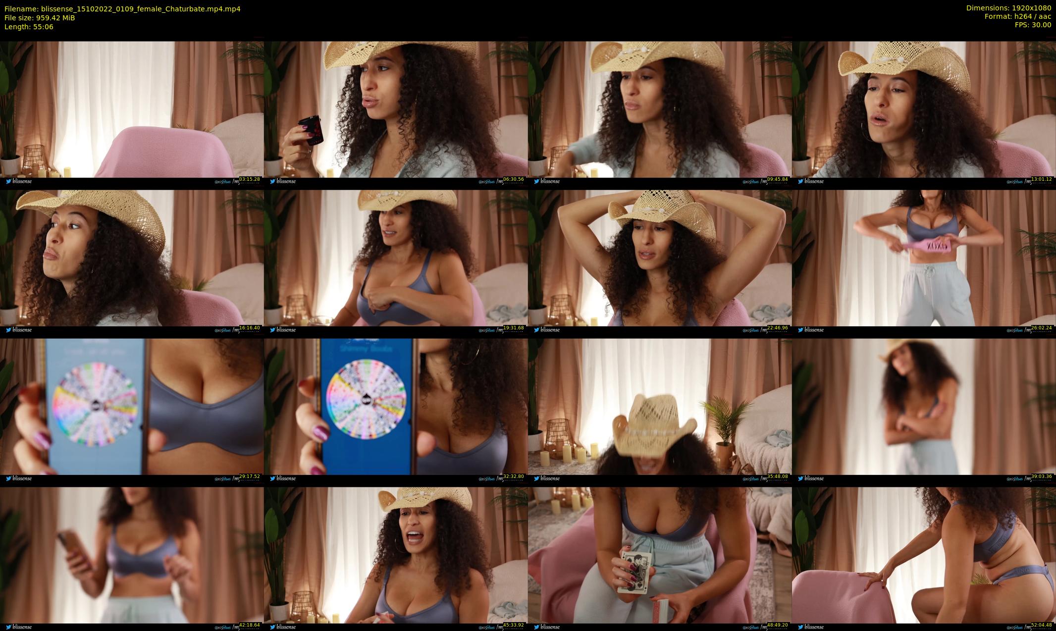 blissense — 56 minute Chaturbate female cam show recording, 1080p, Oct 15, 2022