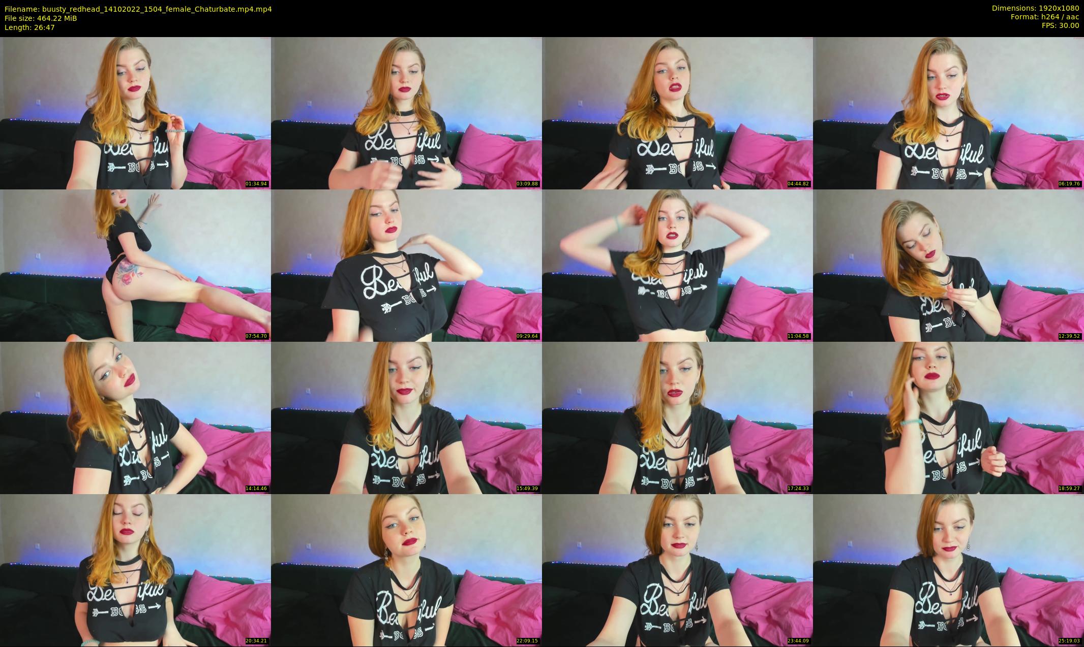 buusty_redhead — 27 minute Chaturbate female cam show recording, 1080p, Oct 14, 2022