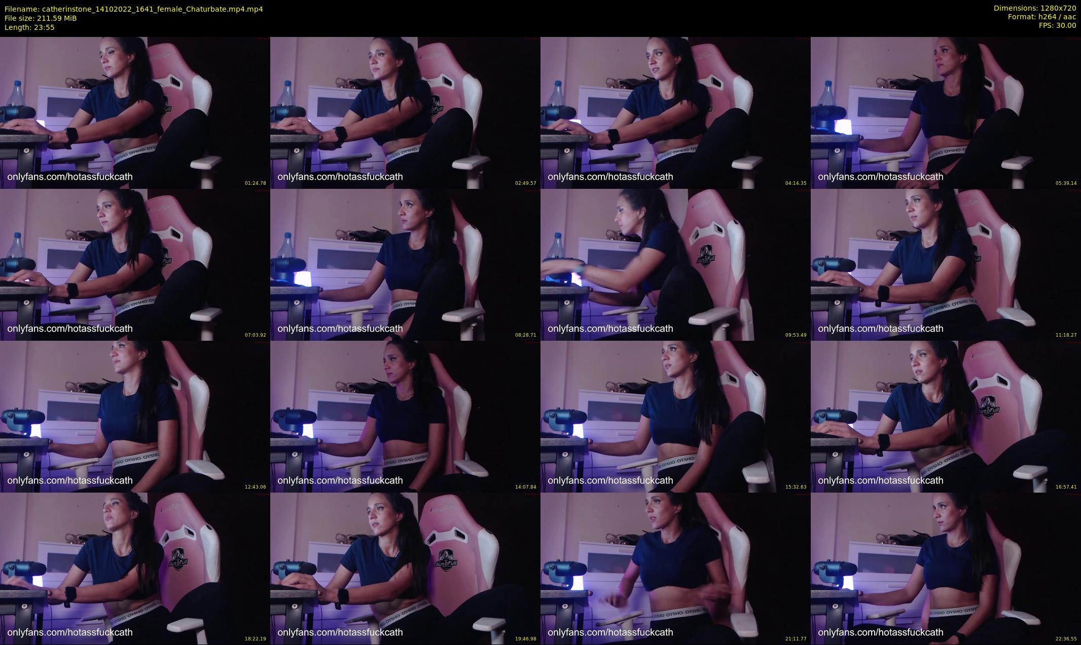catherinstone — 24 minute Chaturbate female cam show recording, 720p, Oct 14, 2022