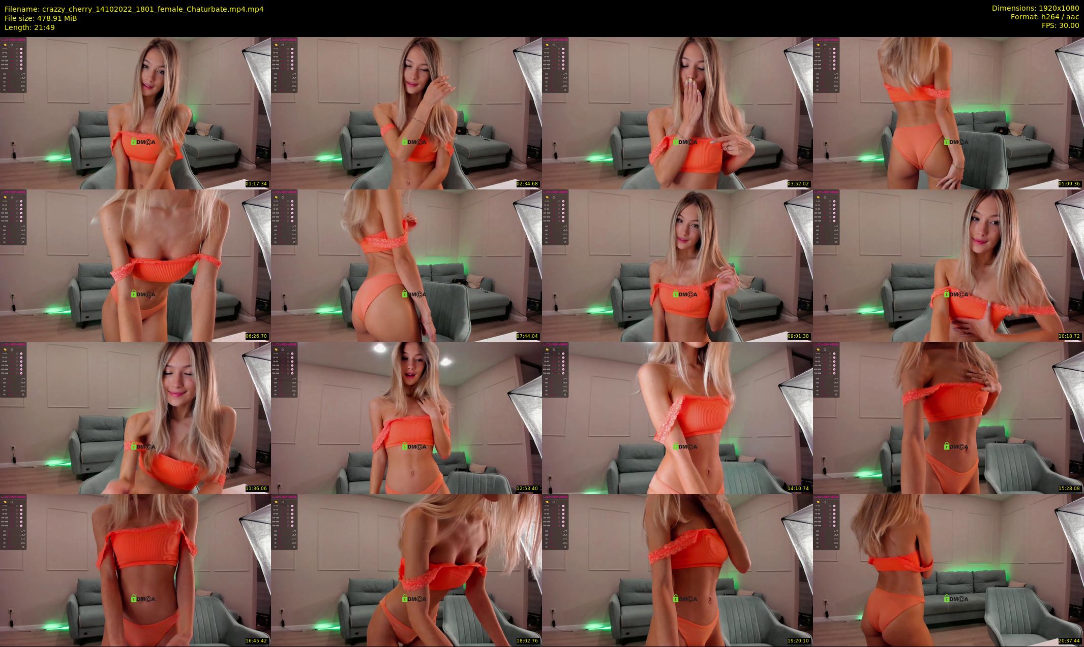crazzy_cherry — 22 minute Chaturbate female cam show recording, 1080p, Oct 14, 2022