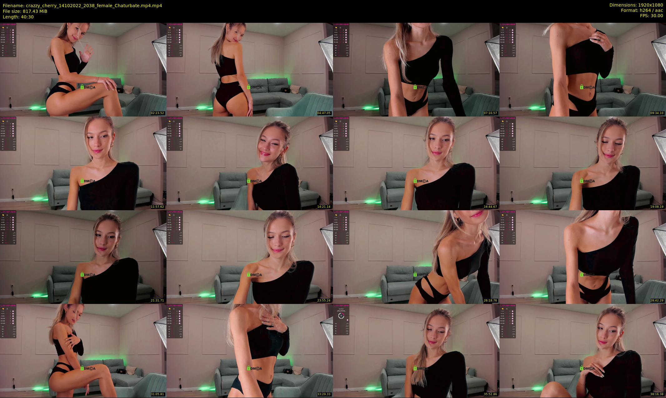 crazzy_cherry — 41 minute Chaturbate female cam show recording, 1080p, Oct 14, 2022