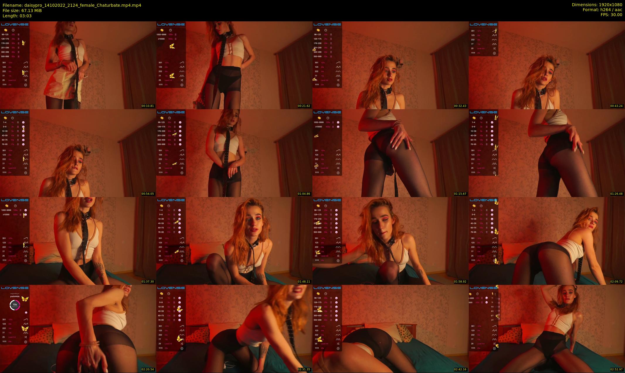 daisypro — 4 minute Chaturbate couple cam show recording, 1080p, Oct 14, 2022