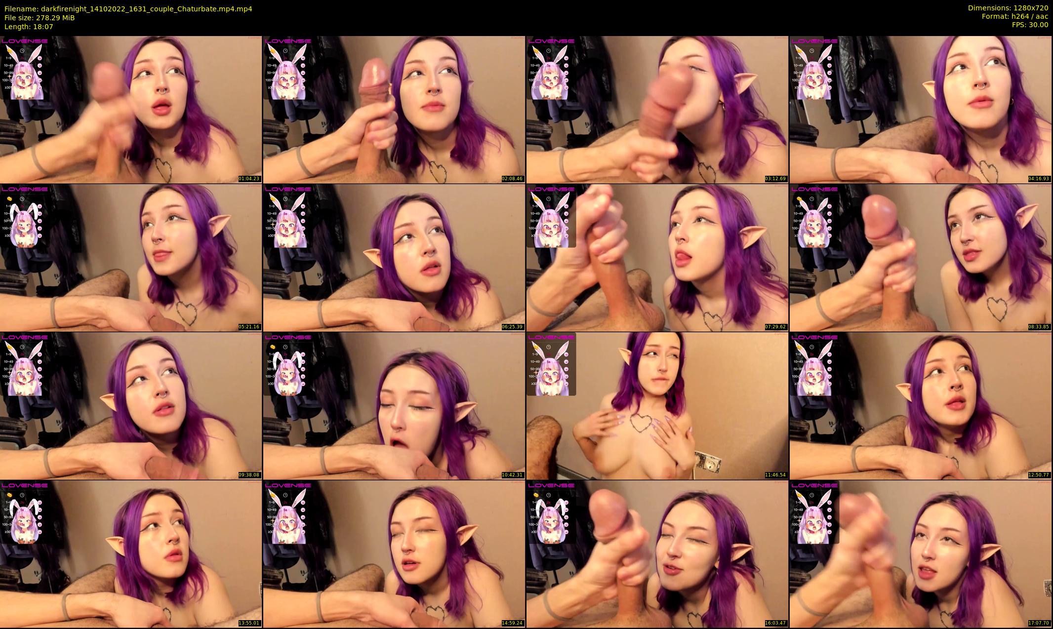 darkfirenight — 19 minute Chaturbate couple cam show recording, 720p, Oct 14, 2022