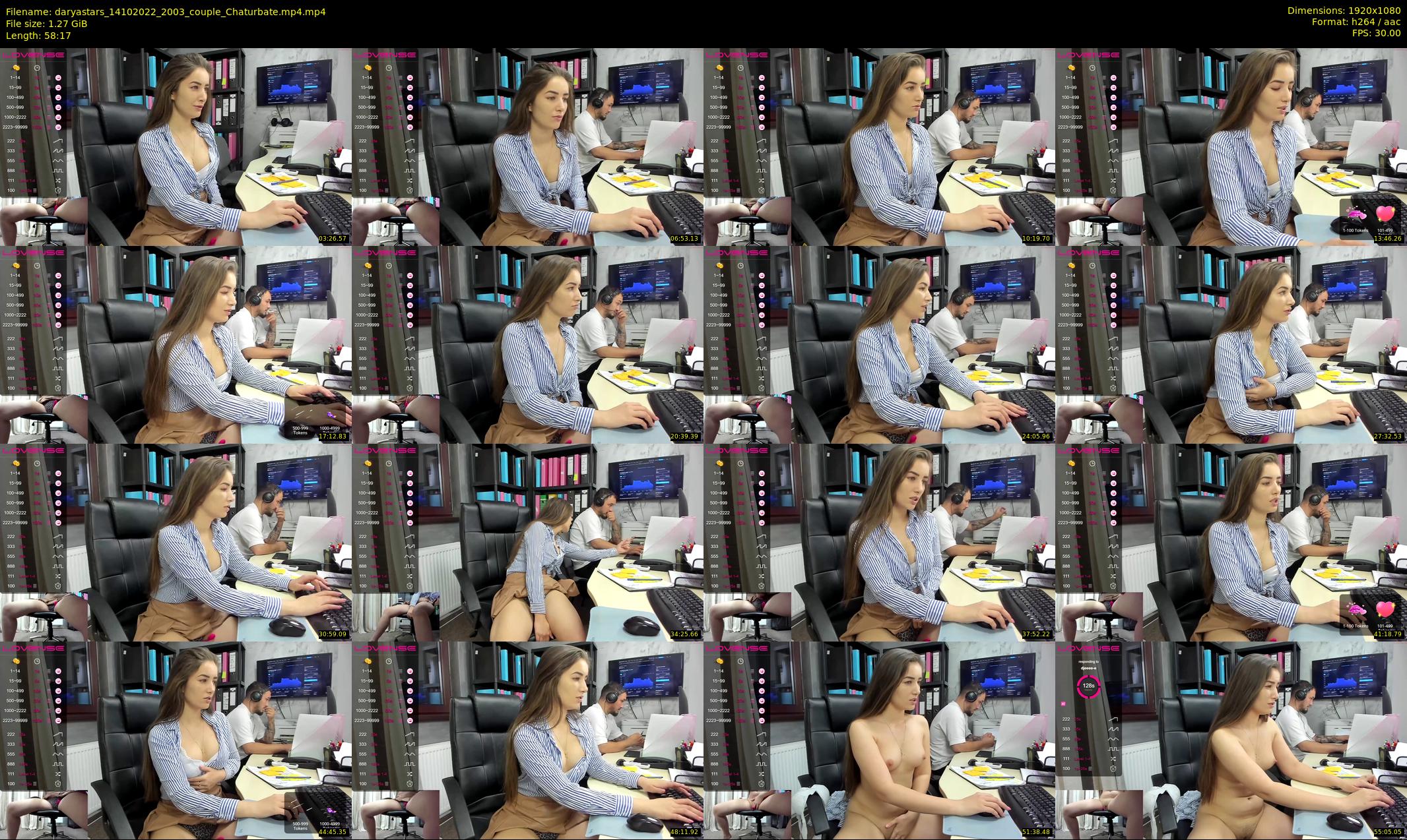 daryastars — 59 minute Chaturbate couple cam show recording, 1080p, Oct 14, 2022