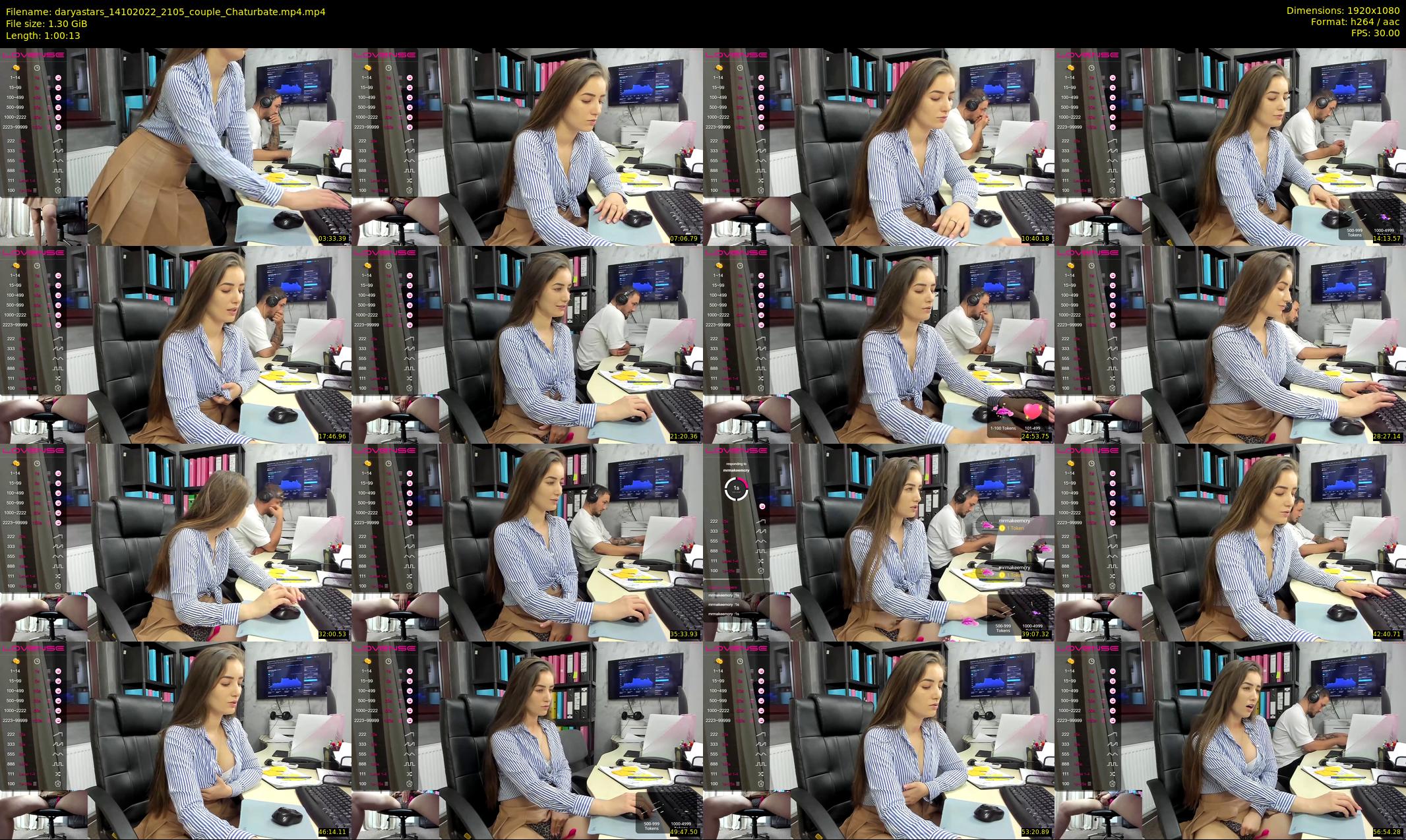 daryastars — 61 minute Chaturbate couple cam show recording, 1080p, Oct 14, 2022