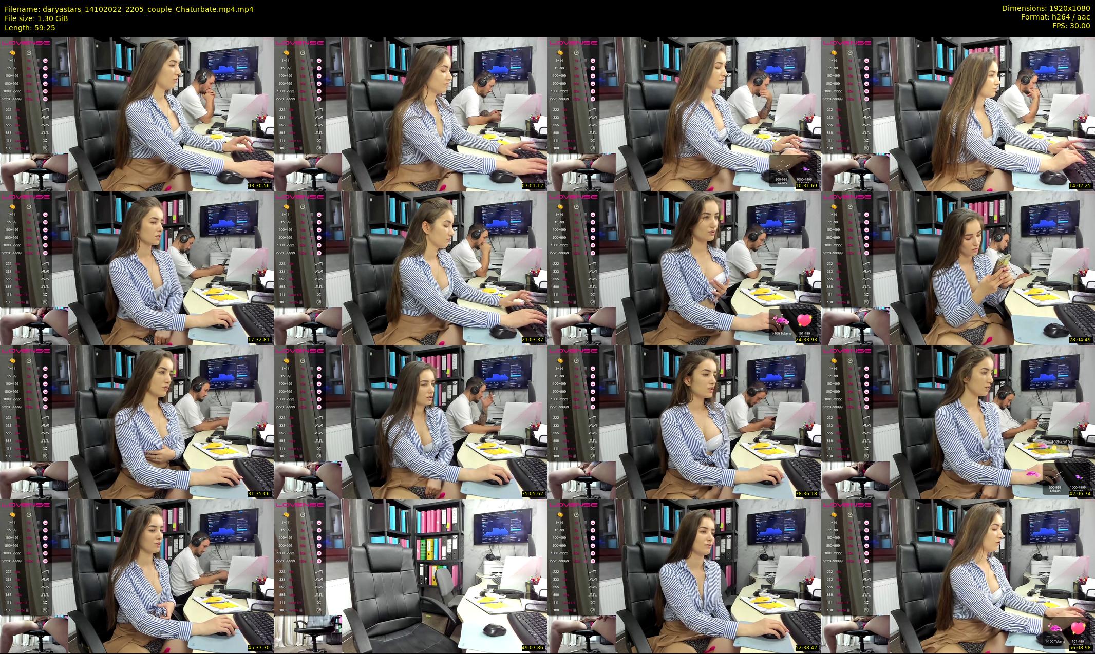 daryastars — 60 minute Chaturbate couple cam show recording, 1080p, Oct 14, 2022