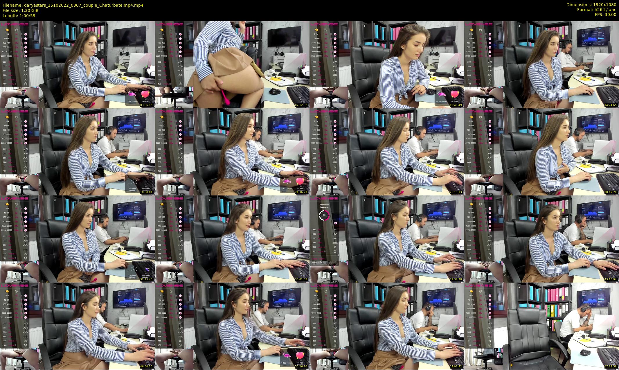 daryastars — 61 minute Chaturbate couple cam show recording, 1080p, Oct 15, 2022