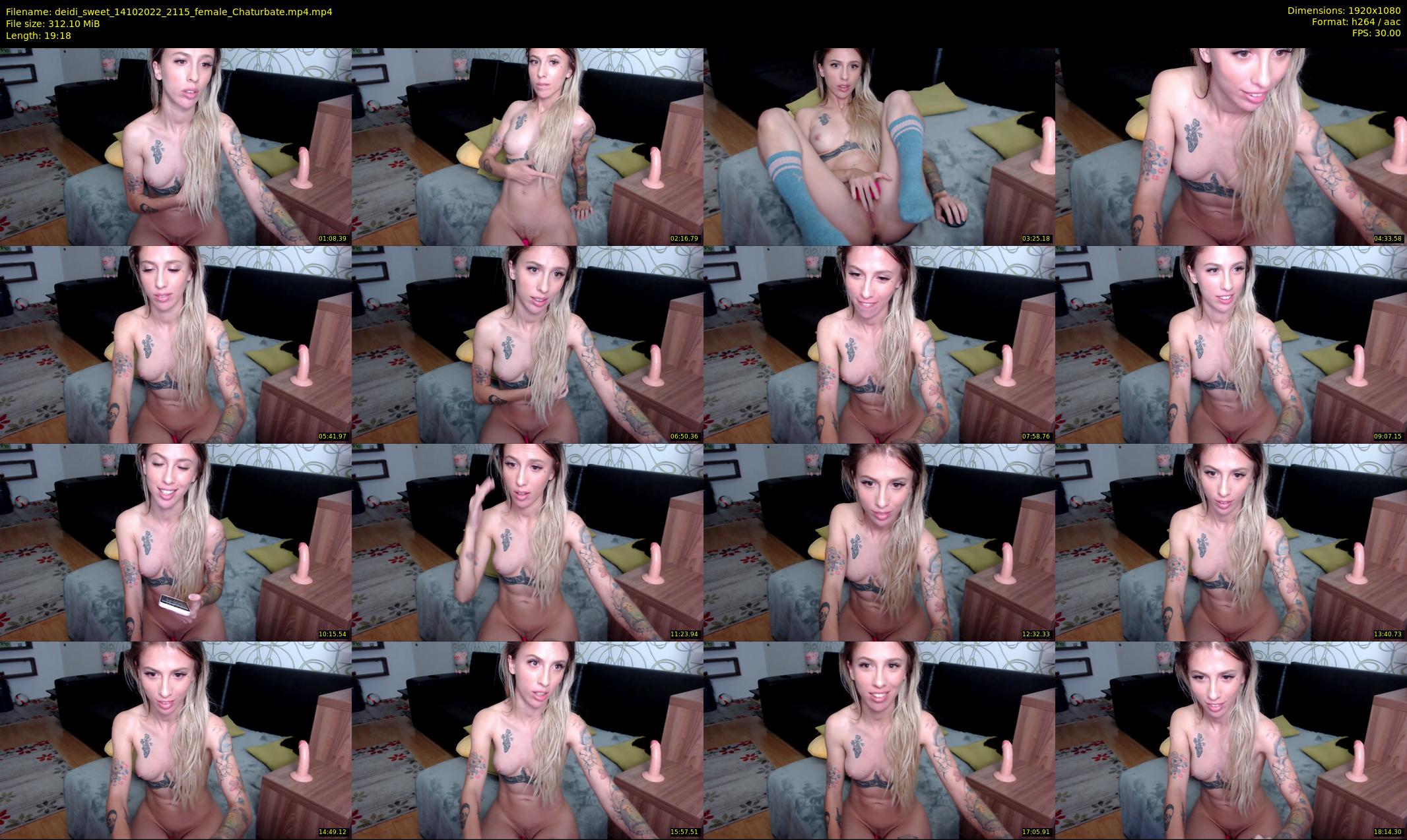 deidi_sweet — 20 minute Chaturbate female cam show recording, 1080p, Oct 14, 2022