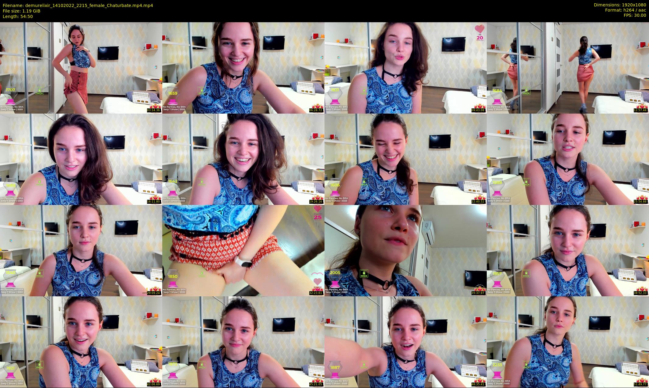 demurelixir — 55 minute Chaturbate female cam show recording, 1080p, Oct 14, 2022