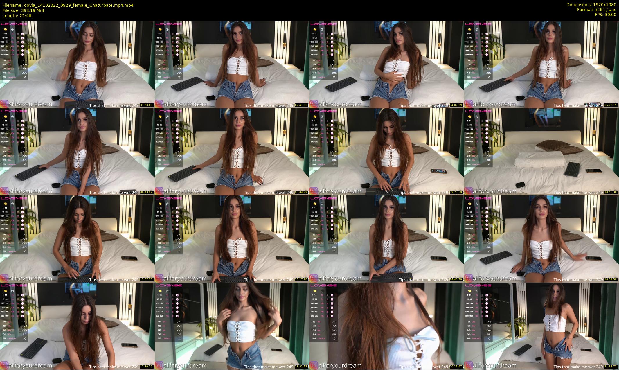 dovia — 23 minute Chaturbate female cam show recording, 1080p, Oct 14, 2022