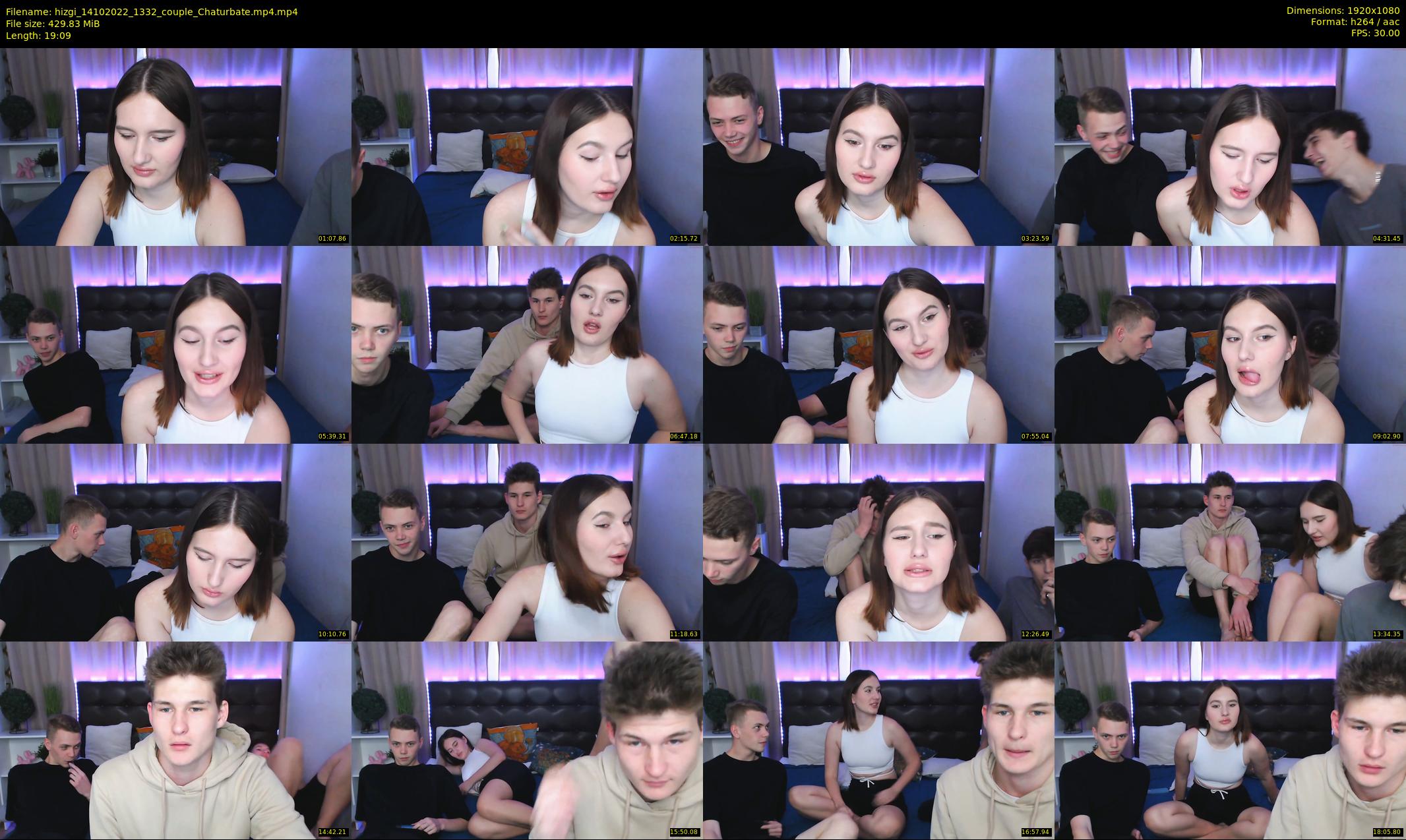 hizgi — 20 minute Chaturbate couple cam show recording, 1080p, Oct 14, 2022