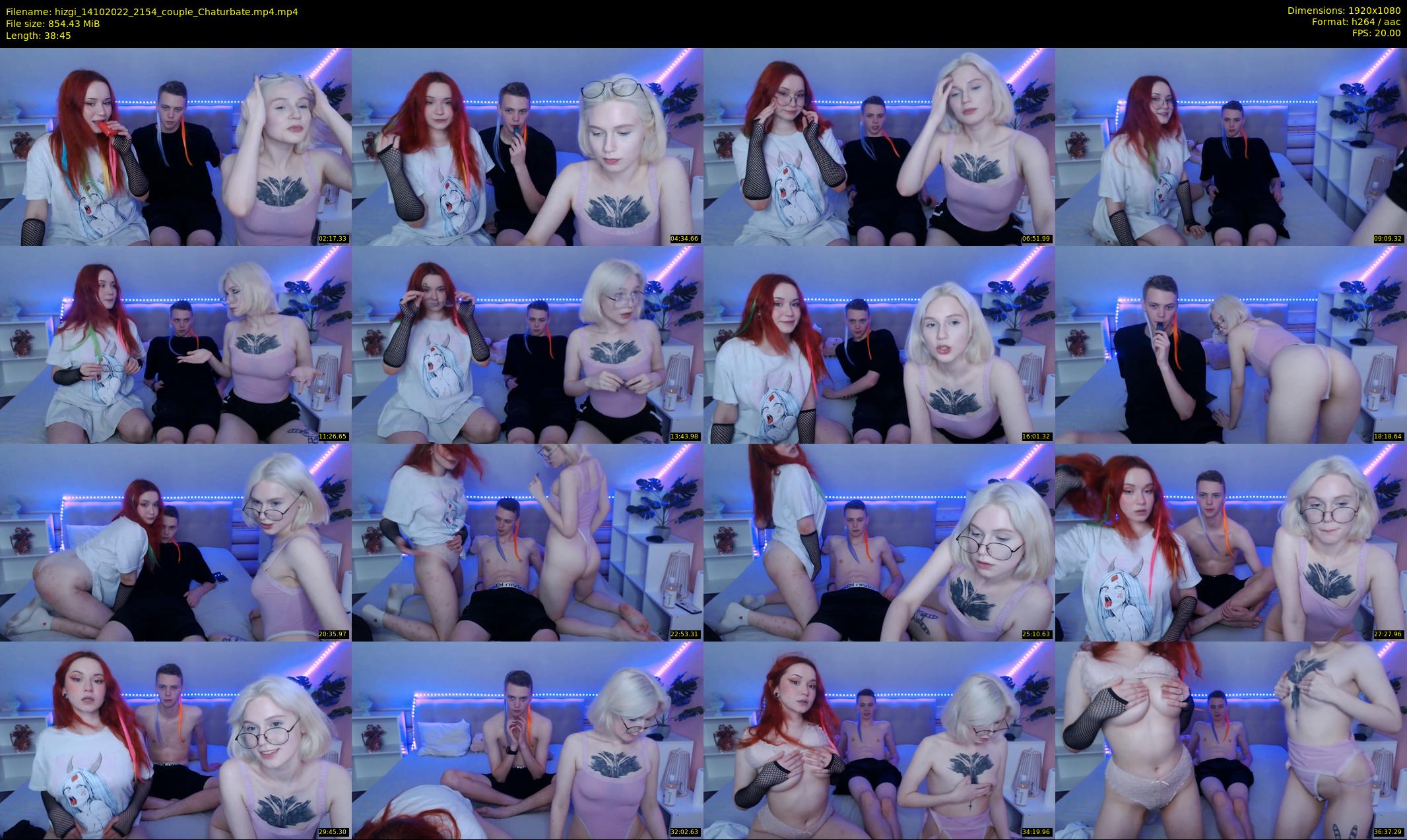 hizgi — 39 minute Chaturbate couple cam show recording, 1080p, Oct 14, 2022