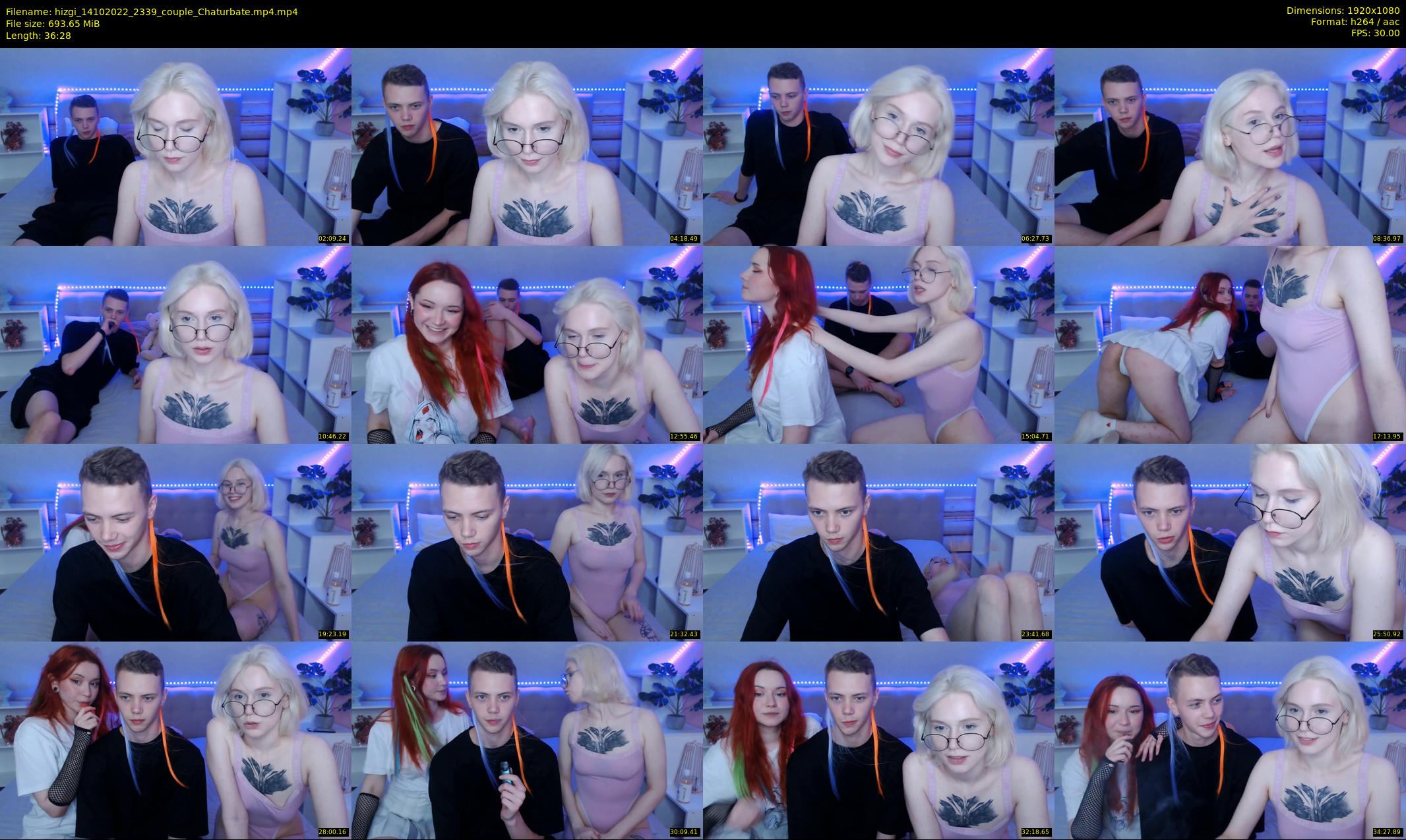 hizgi — 37 minute Chaturbate couple cam show recording, 1080p, Oct 14, 2022