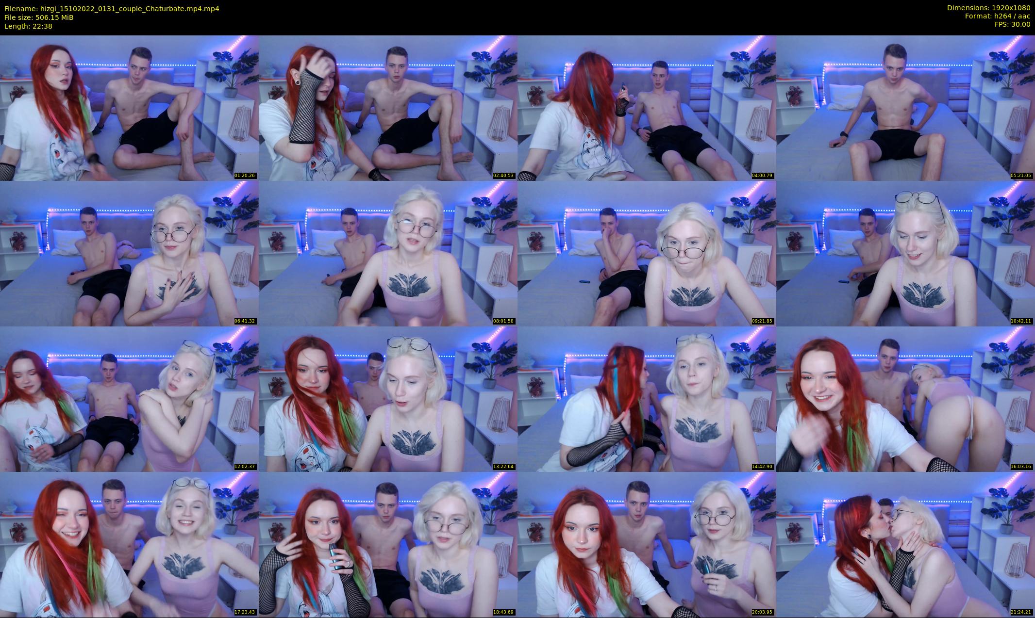 hizgi — 23 minute Chaturbate couple cam show recording, 1080p, Oct 15, 2022