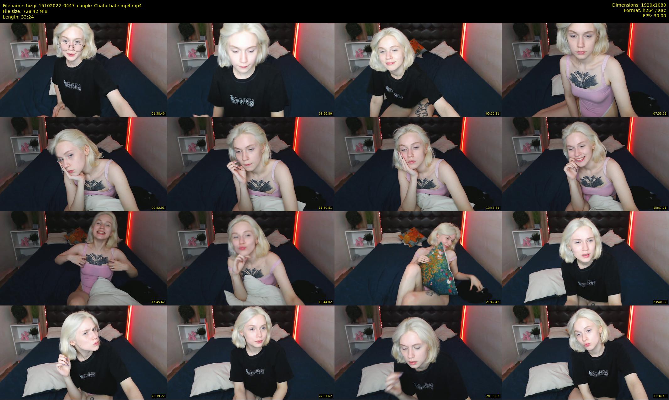 hizgi — 34 minute Chaturbate couple cam show recording, 1080p, Oct 15, 2022